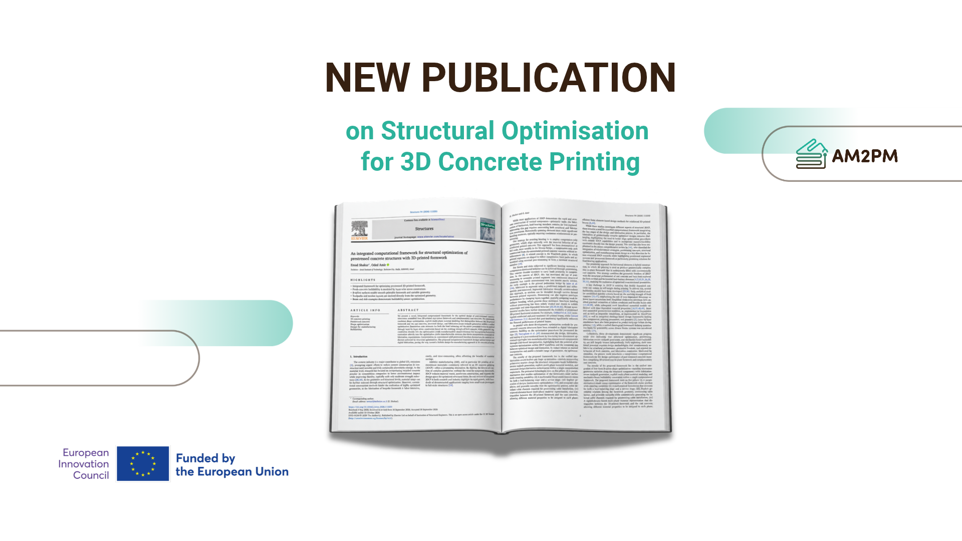 New Publication on Fabrication-Aware Structural Optimisation for 3D Concrete Printing