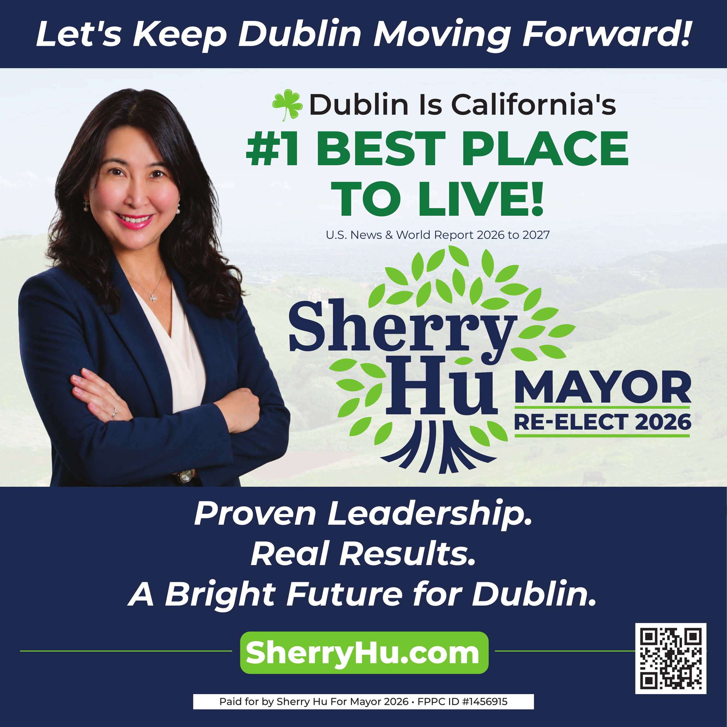 Sherry Hu Will Seek Second Term as City of Dublin Mayor