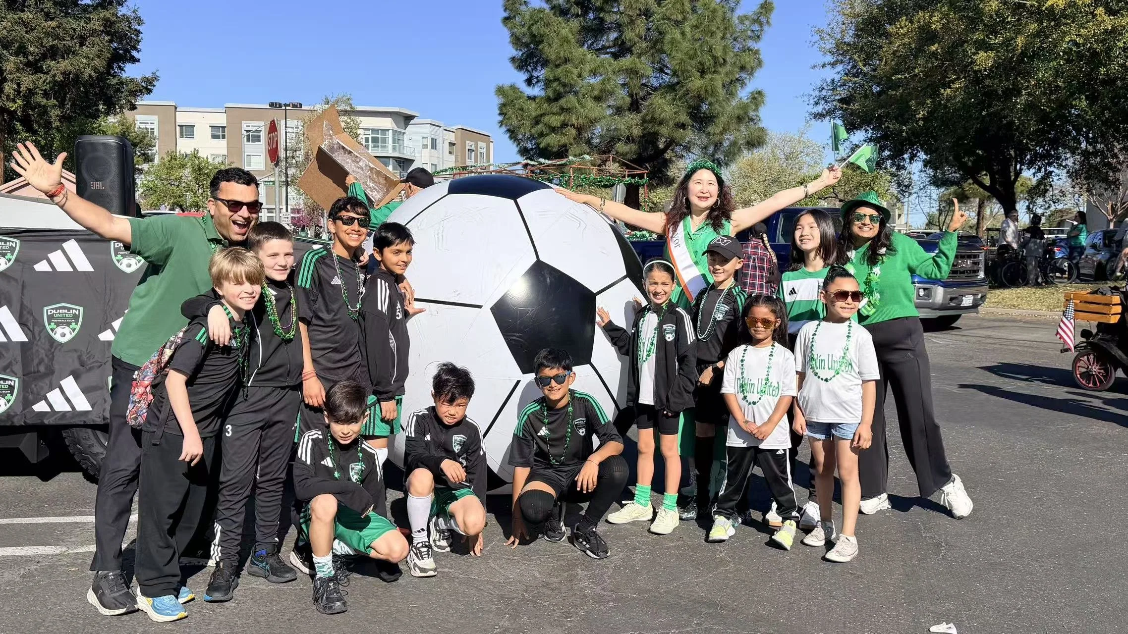 Celebrating St. Patrick's Day with Young Soccer Players
