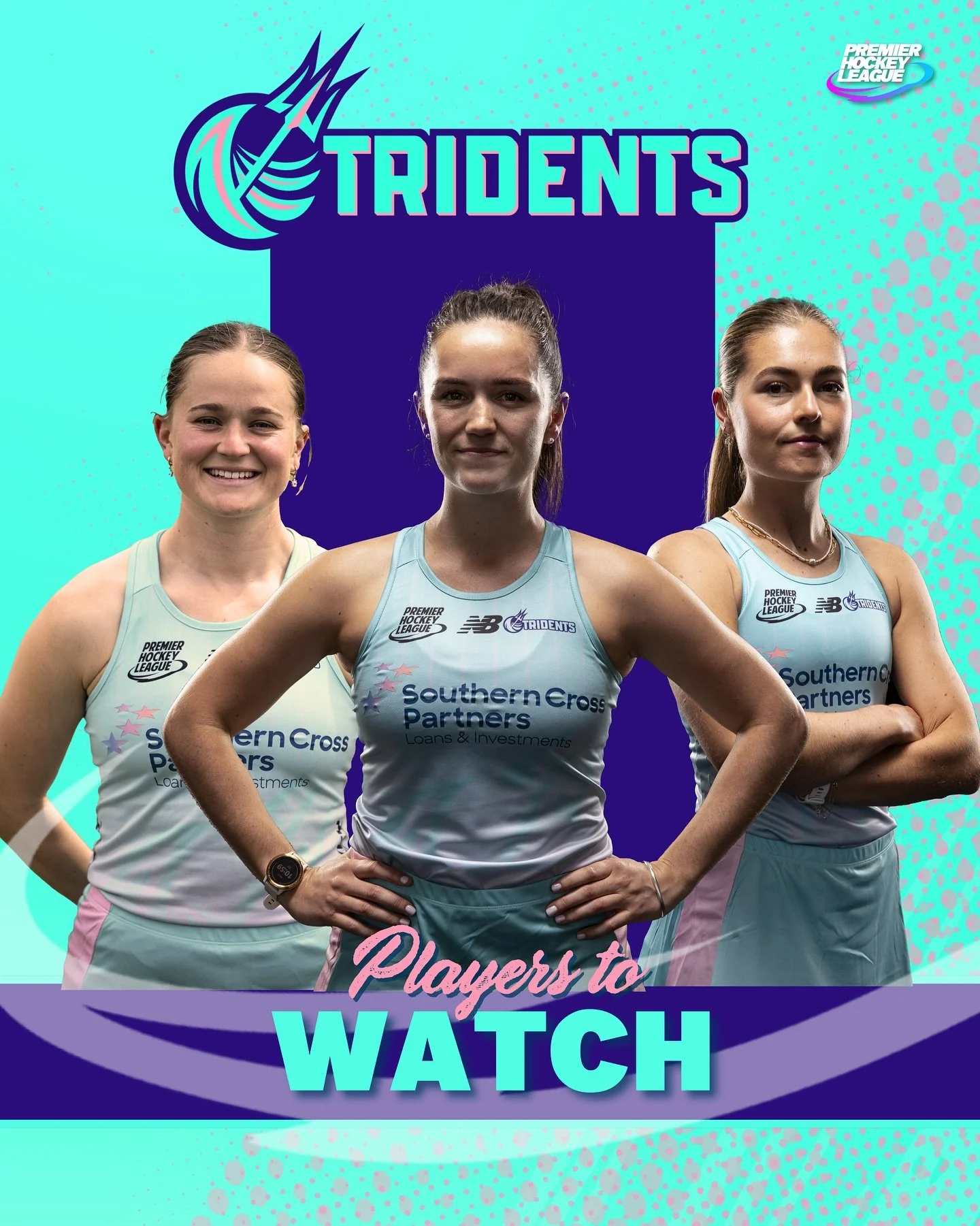 The Tridents are built to win 🔱

Ella Hyatt-Brown returns to help steer the ship after captaining the side last season. Holly Pearson brings midfield control and serious pedigree, fresh off being named Player of the Tournament at the 2025 FIH Nation