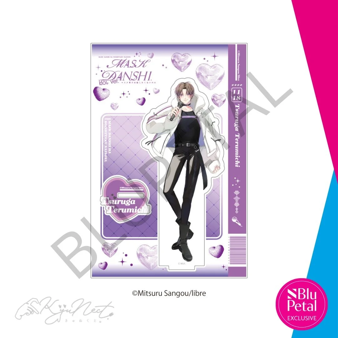 Mask Danshi: This Shouldn't Lead to Love &times; Karaoke Tetsujin Acrylic Stands 👀 

This exclusive collection is in partnership with @kyunect_info! 

🛍️ Preorder campaign closes May 11! 
💫 Shipping estimated for August 2026

More details via the 