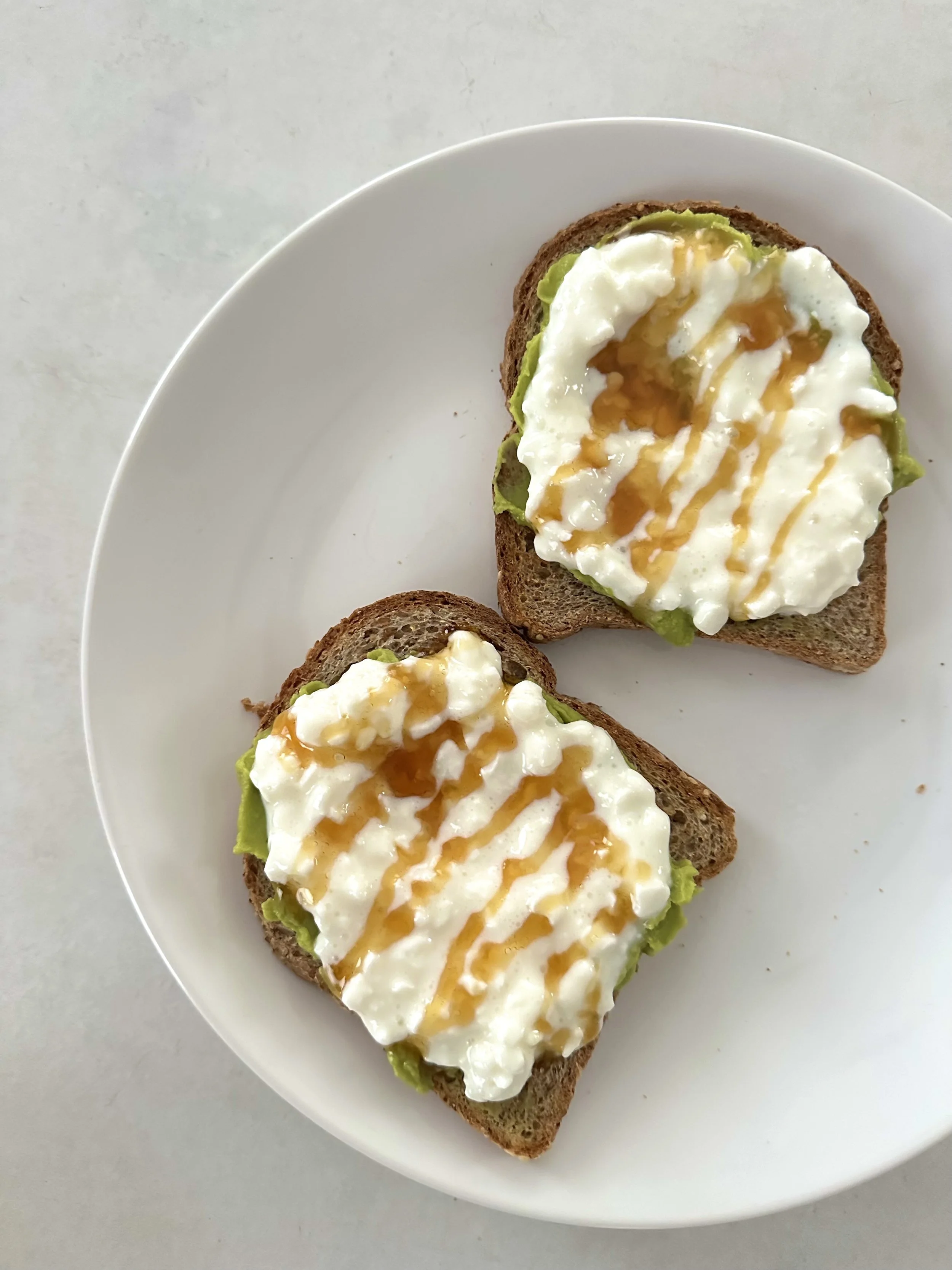 Avocado Cottage Cheese Toast