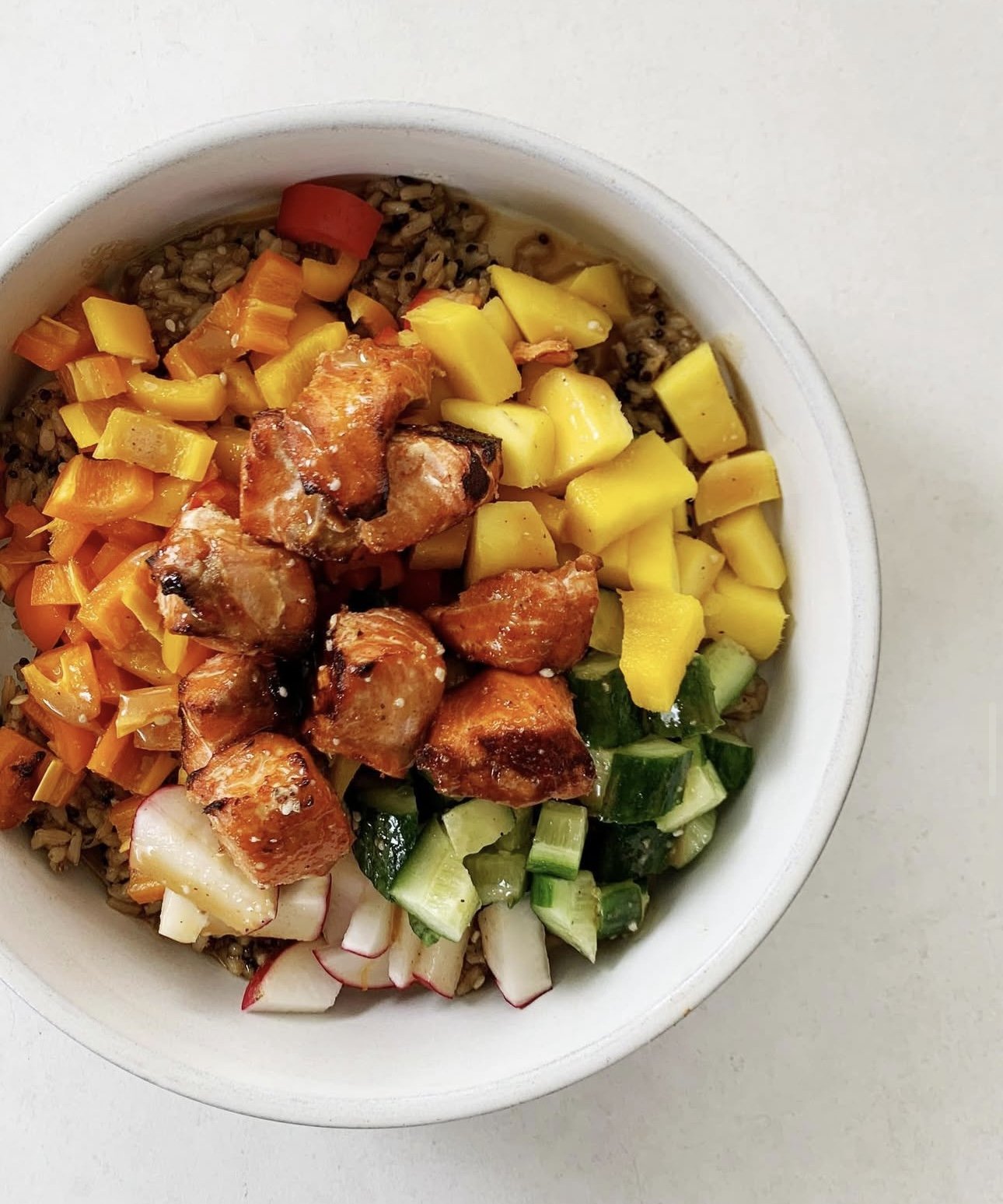 Sesame Ginger Salmon Bowl 