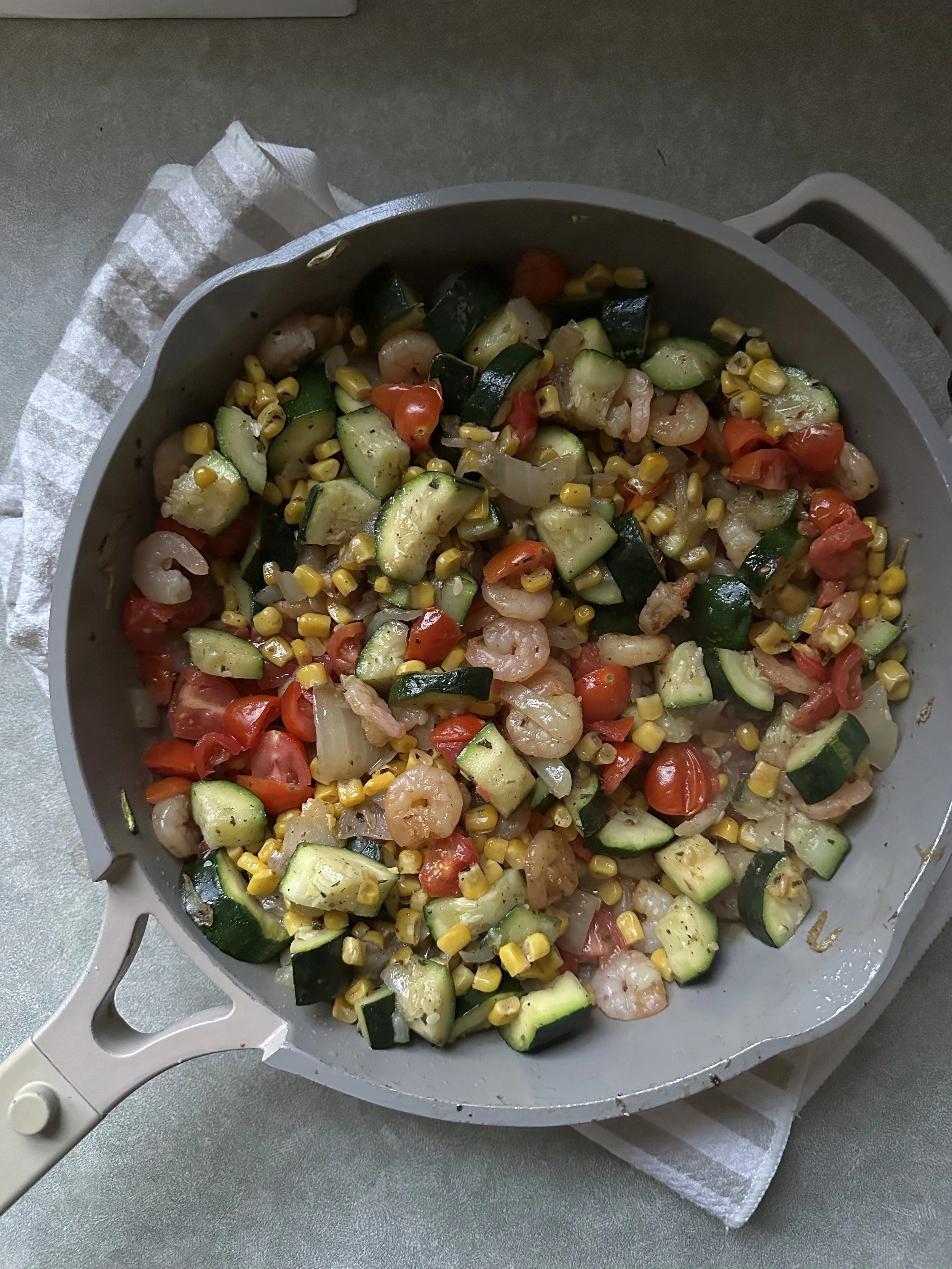 Shrimp and Veggie Skillet