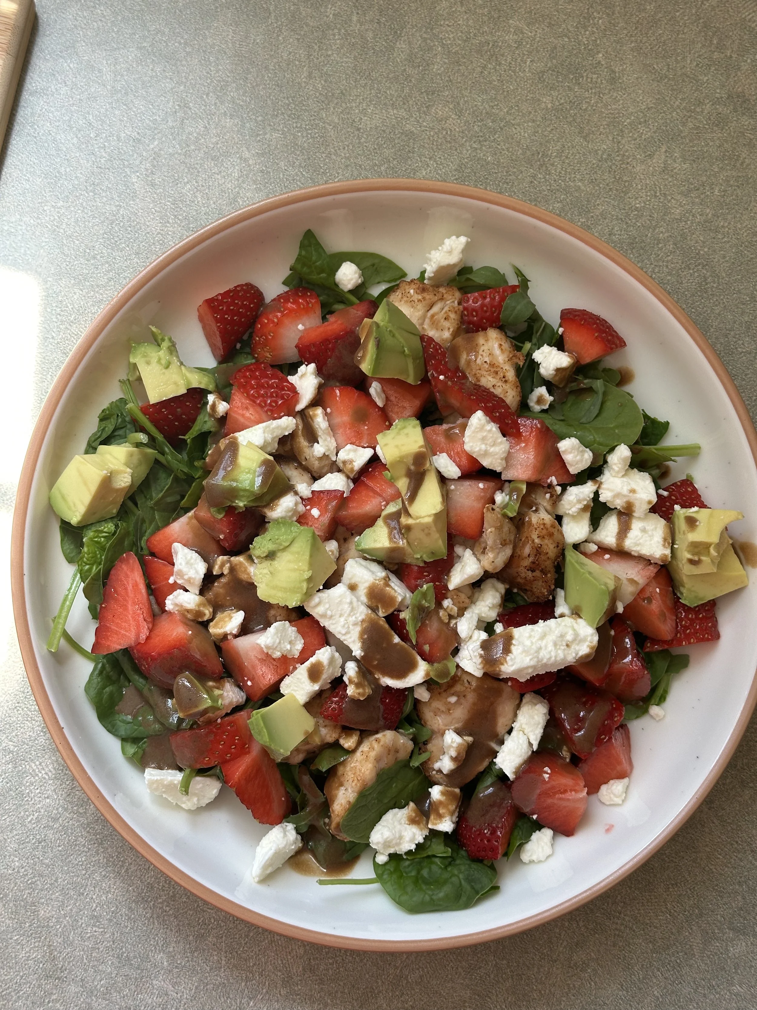 Strawberry Chicken Power Salad