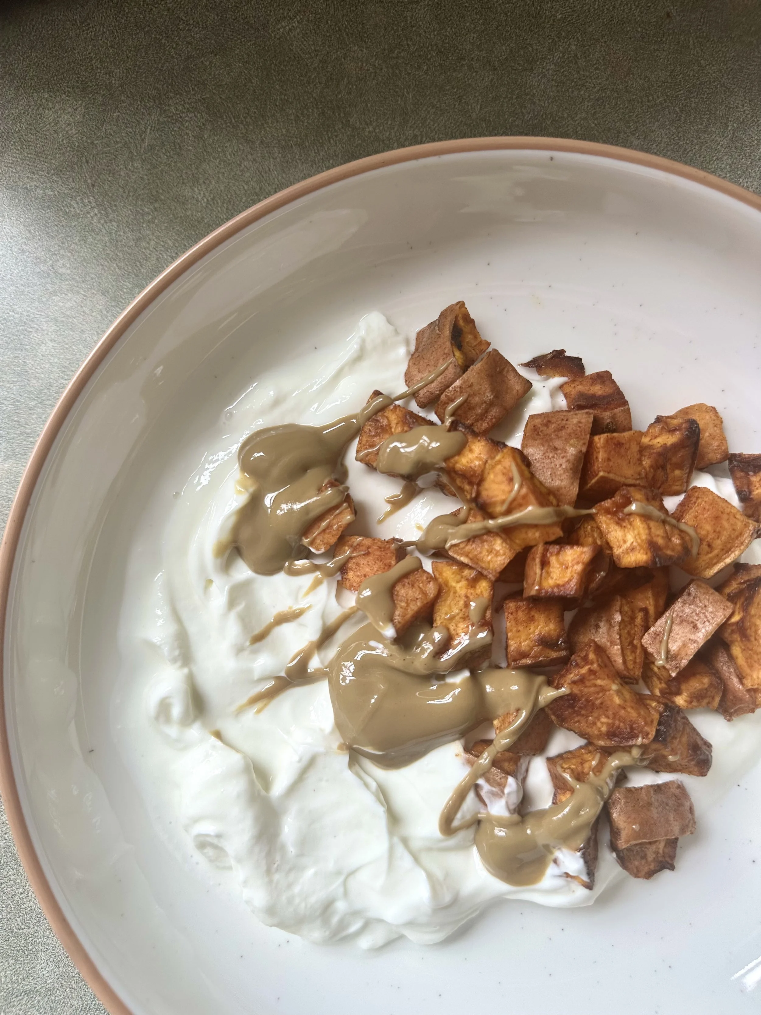 Cinnamon Sweet Potato Yogurt Bowl 