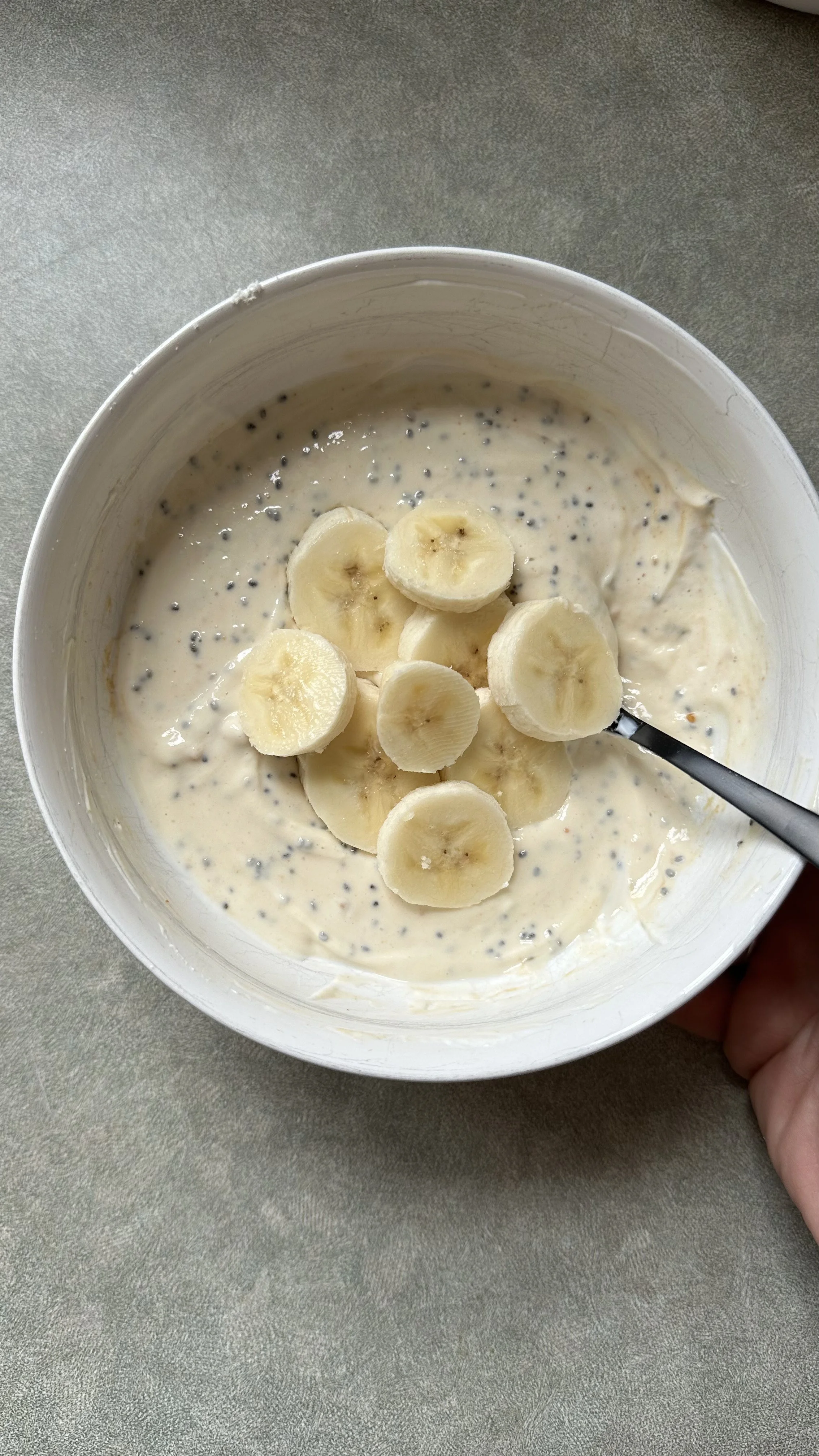 PB Banana Chia Yogurt Bowl