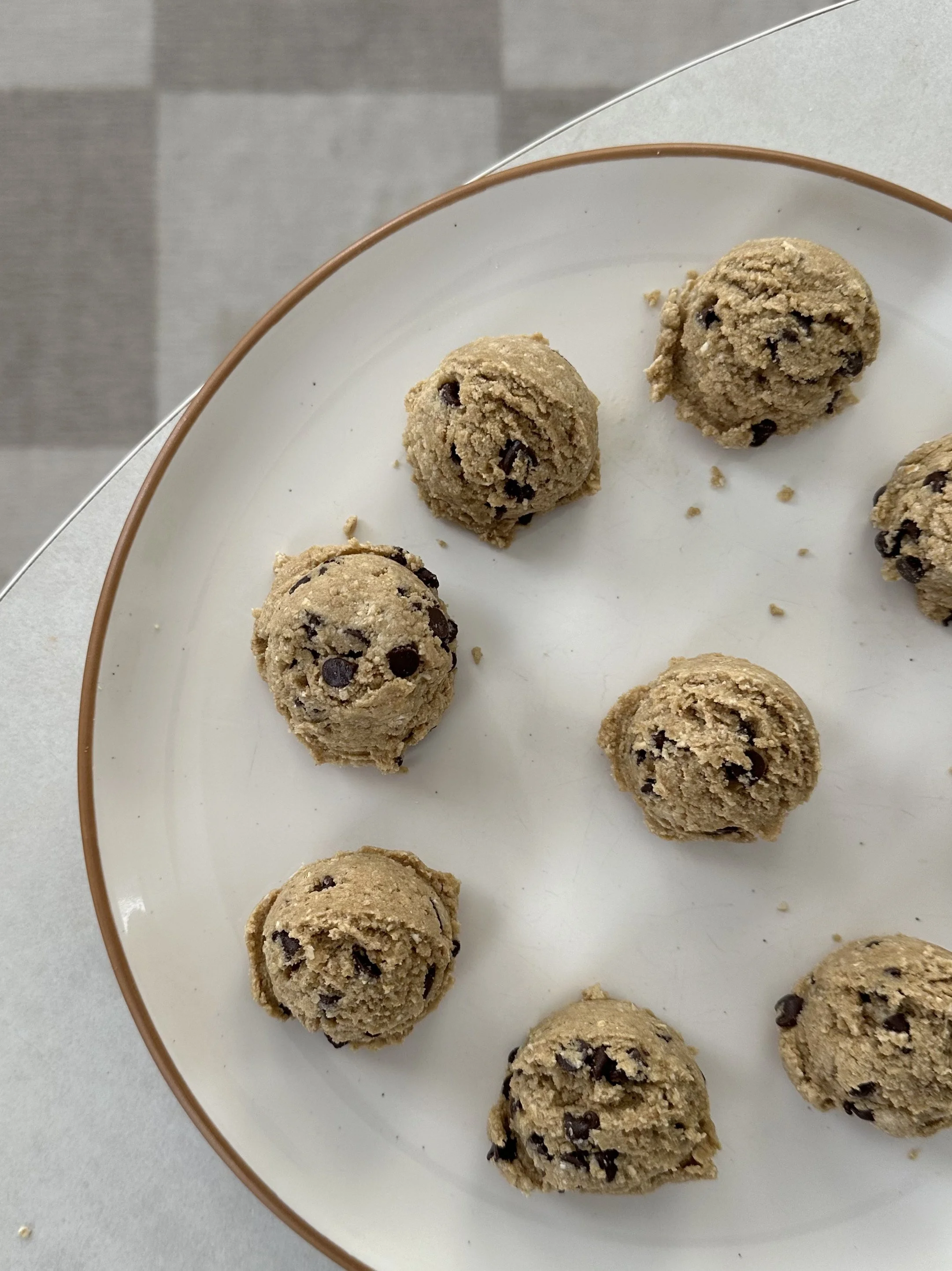 Salted Cookie Dough Snack Balls