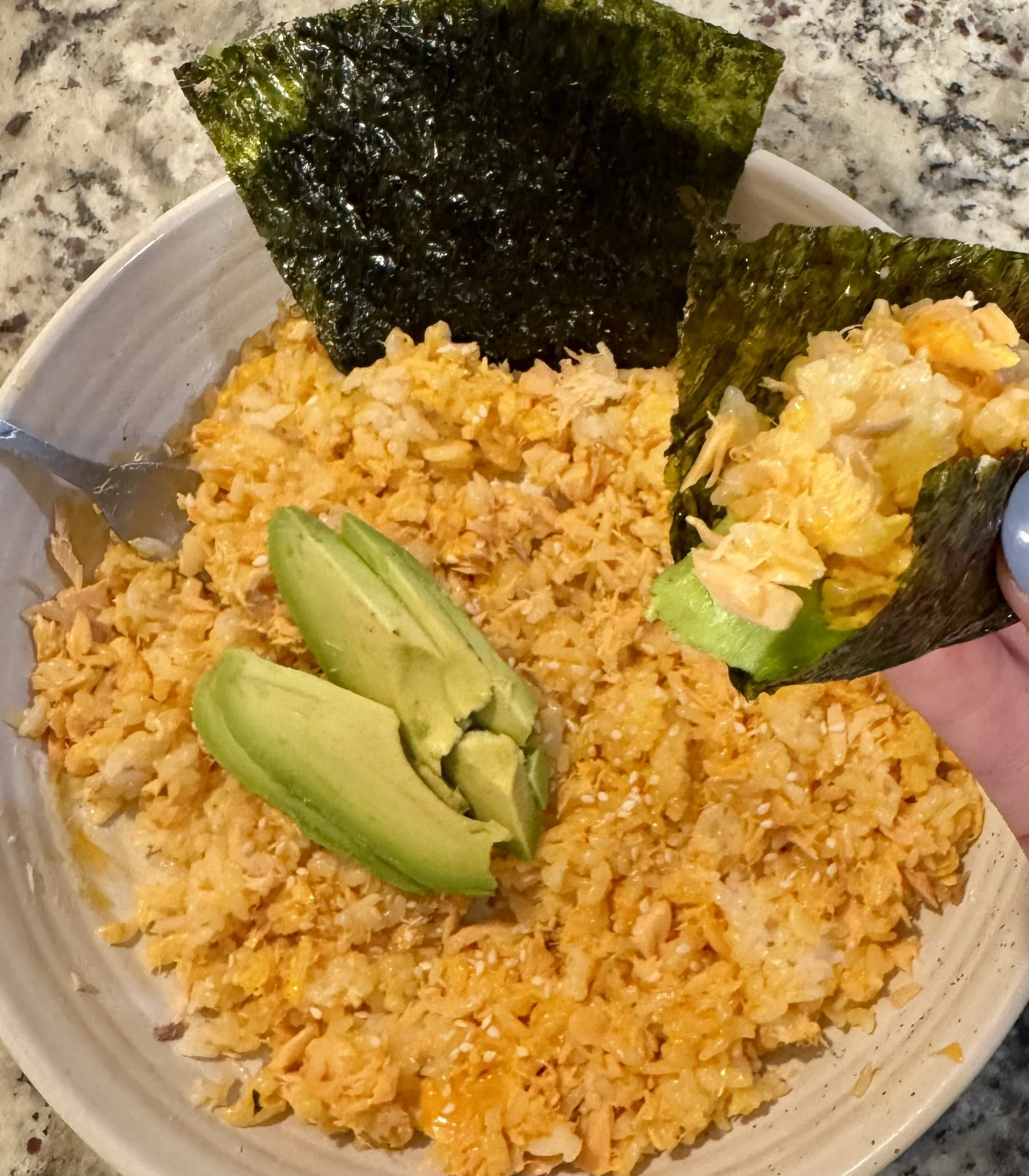 Spicy Salmon Sushi Bites 