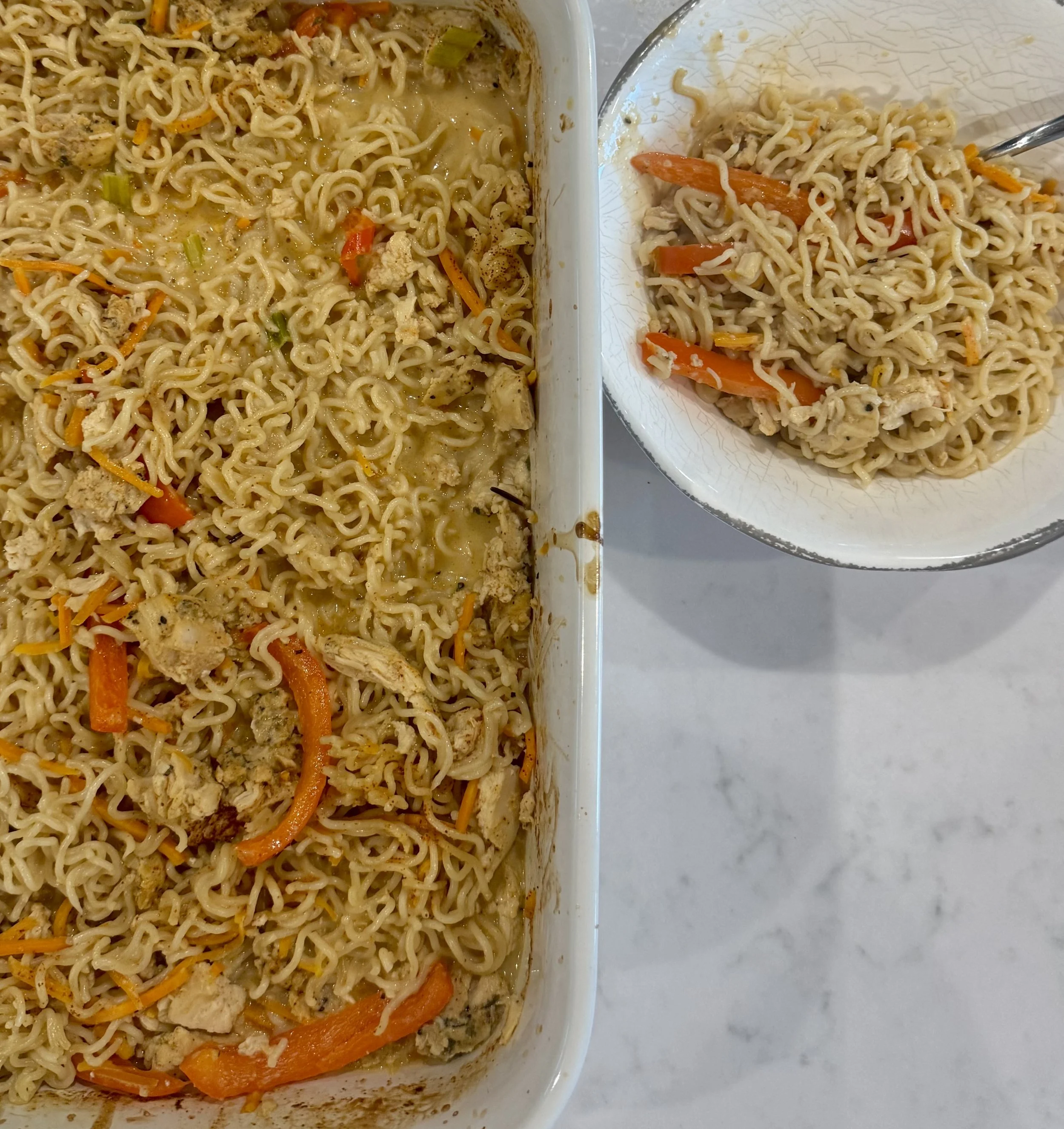 Chicken Ramen Dump and Bake