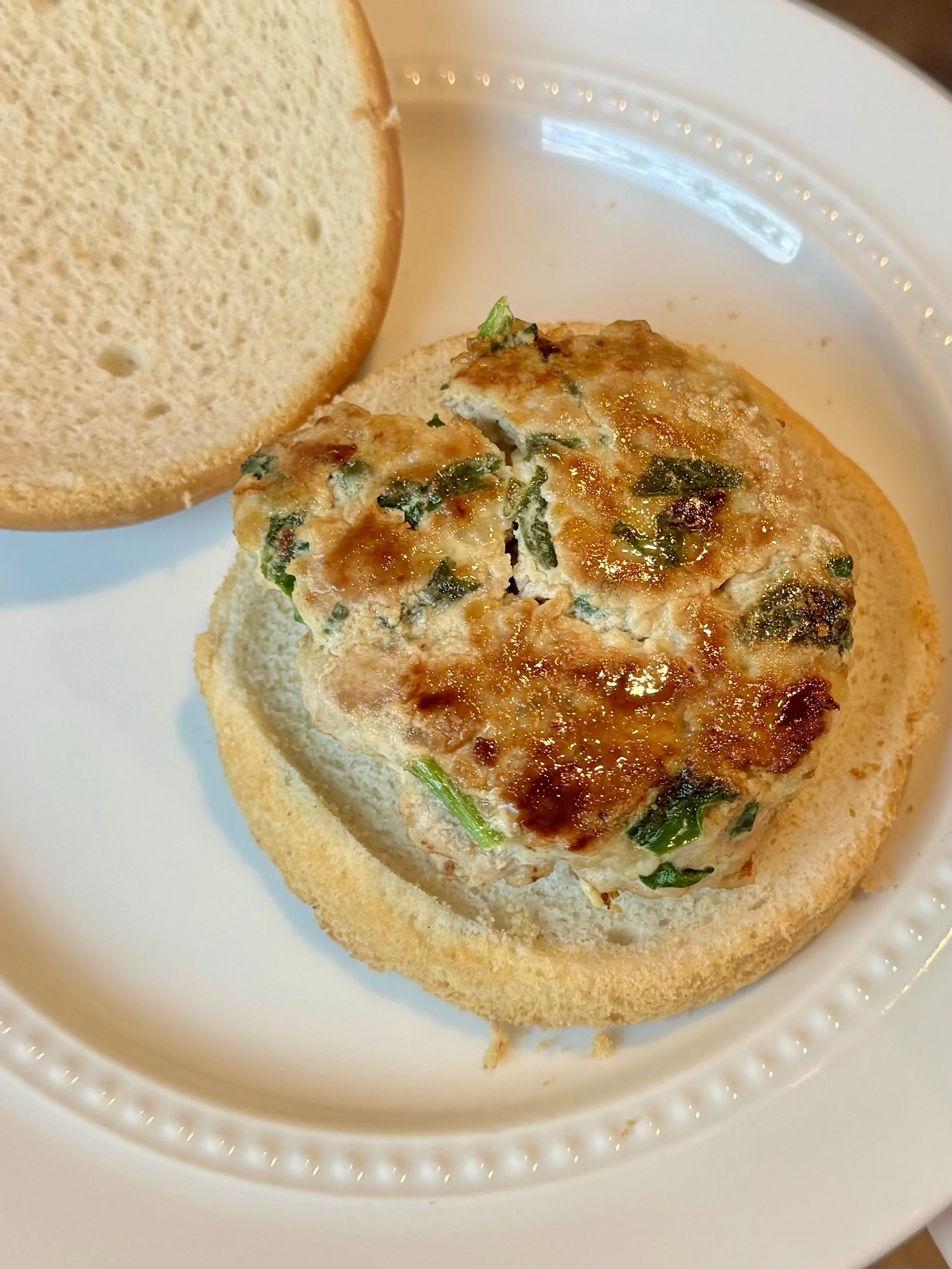 Spinach and Feta Turkey Burgers