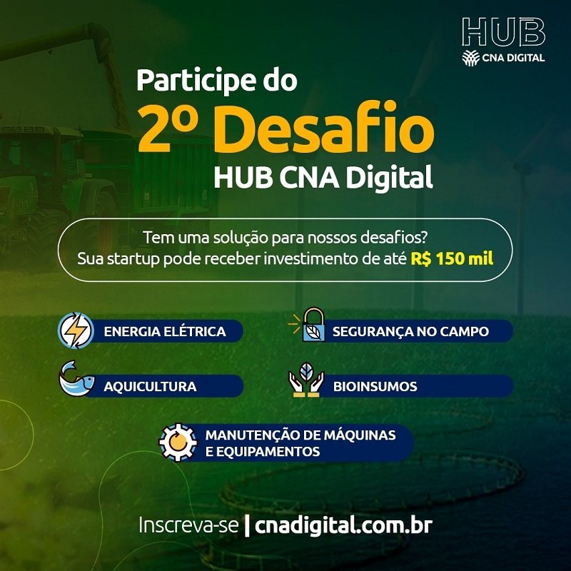 HUB CNA Lança Programa de Impulsionamento de Startups do Agro