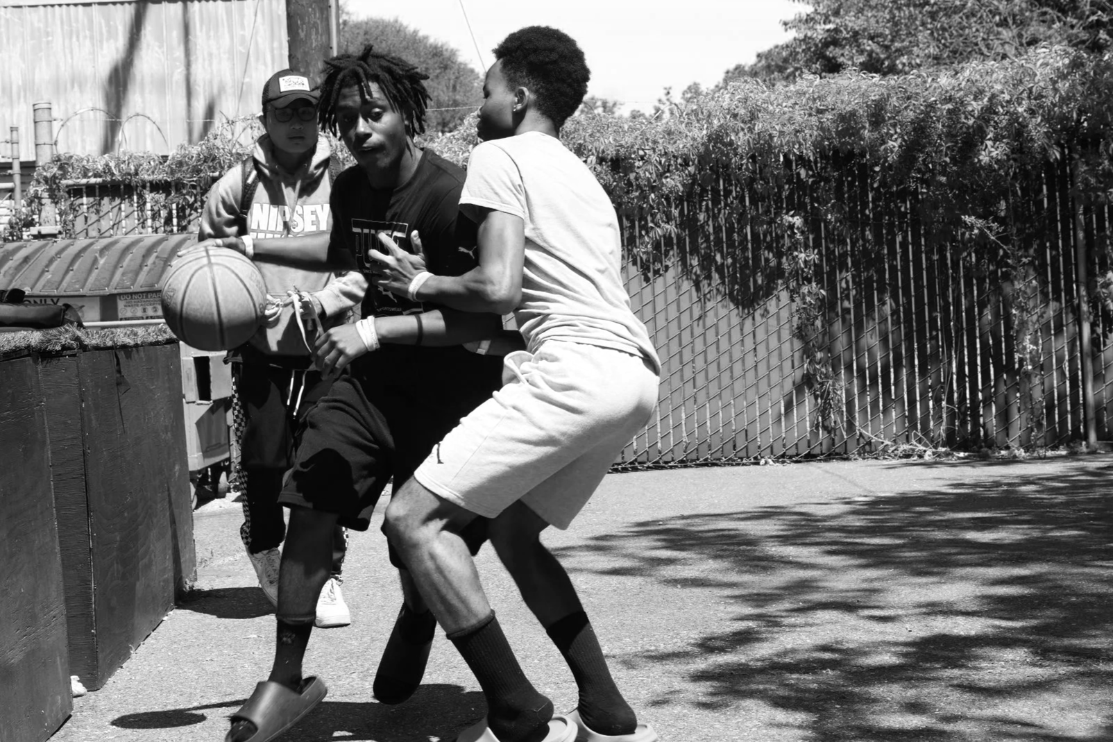Youth Playing Basketball