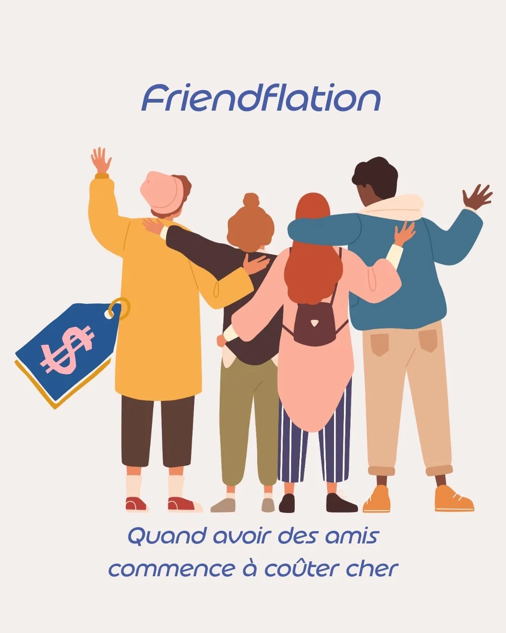 𝐋𝐚 𝐟𝐫𝐢𝐞𝐧𝐝𝐟𝐥𝐚𝐭𝐢𝐨𝐧, 𝐜&rsquo;𝐞𝐬𝐭 𝐪𝐮𝐚𝐧𝐝 𝐥𝐞 𝐜𝐨&ucirc;𝐭 &ldquo;𝐧𝐨𝐫𝐦𝐚𝐥&rdquo; 𝐩𝐨𝐮𝐫 𝐯𝐨𝐢𝐫 𝐬𝐞𝐬 𝐚𝐦𝐢𝐬 𝐚𝐮𝐠𝐦𝐞𝐧𝐭𝐞 𝐩𝐥𝐮𝐬 𝐯𝐢𝐭𝐞 𝐪𝐮𝐞 𝐭𝐨𝐧 𝐛𝐮𝐝𝐠𝐞𝐭. Pas seulement parce que les prix montent, mais 