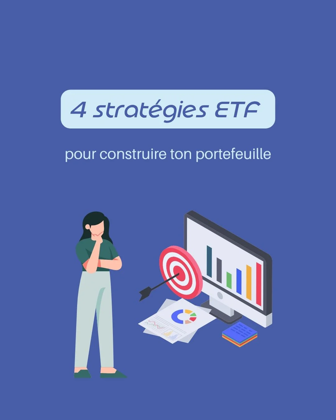 Quatre portefeuilles &ldquo;mod&egrave;les&rdquo; que tu peux construire avec des ETF ! 🎯📊

Tu investis uniquement en actions ou tu mixes aussi d&rsquo;autres classes d&rsquo;actifs (obligations, liquidit&eacute;s, immobilier cot&eacute;) ? 

Dis-l