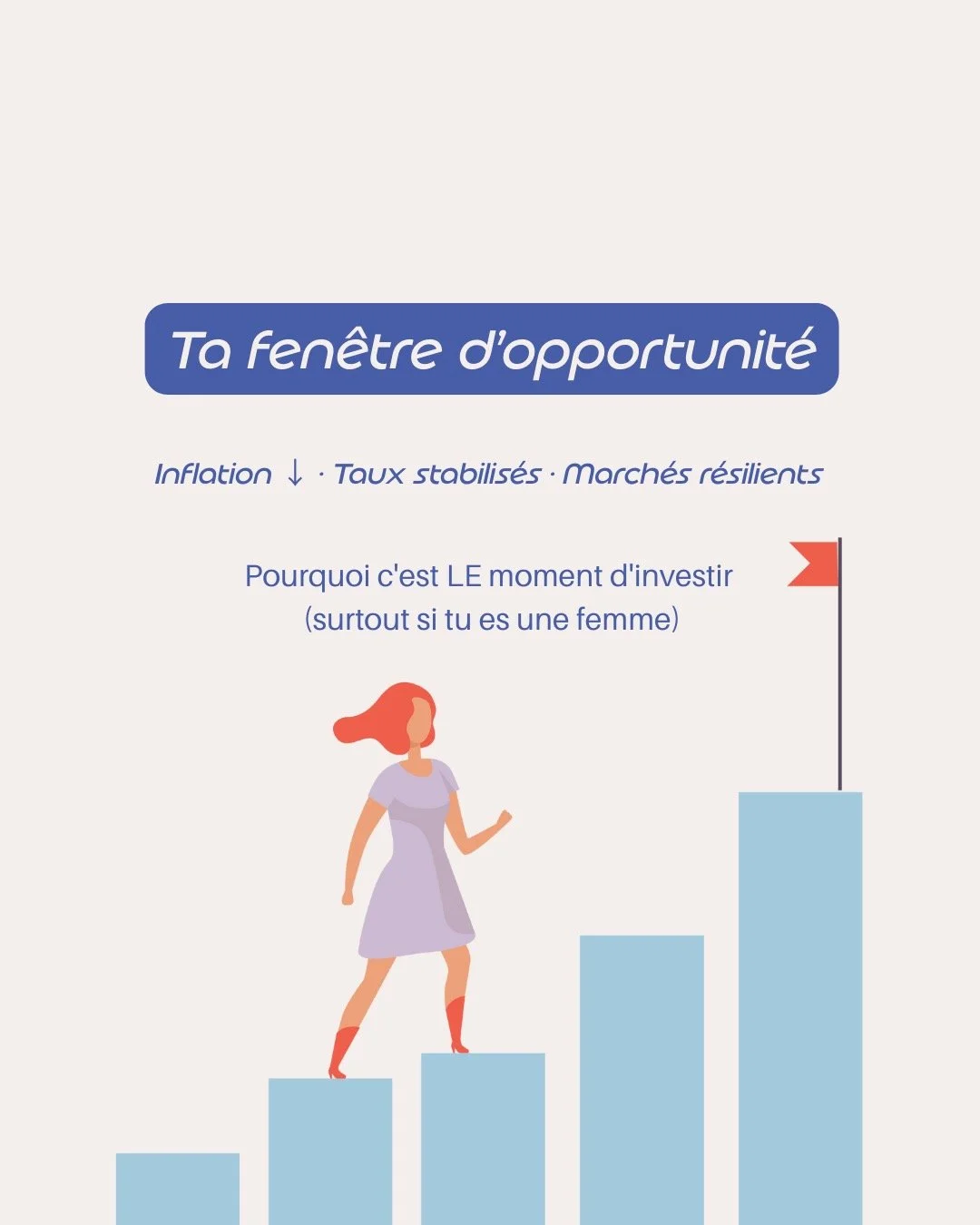 "Les taux baissent, l'inflation recule... et toi, tu attends toujours le 'bon moment' ?

Spoiler : il est l&agrave;. Maintenant. Et surtout si tu es une femme.

J'ai analys&eacute; les pr&eacute;visions &eacute;conomiques pour 2026.

Et franchem