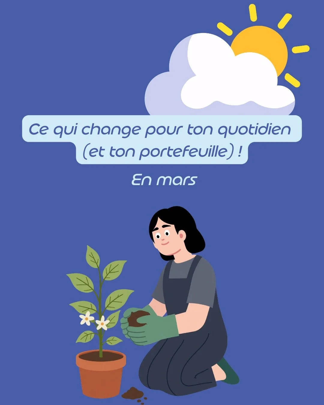 Mars, ce n&rsquo;est pas seulement le retour du soleil.
C&rsquo;est aussi une s&eacute;rie de changements tr&egrave;s concrets pour ton quotidien&hellip; et ton portefeuille.

Taxes, &eacute;nergie, CPF, PEL, carte grise, commandes en ligne, sant&eac