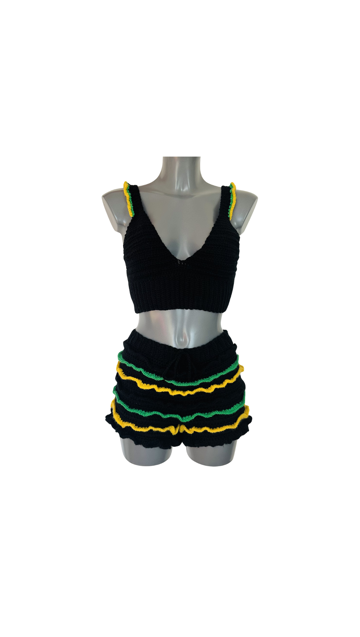 Jamaica Ruffle Crop Top and Short Set
