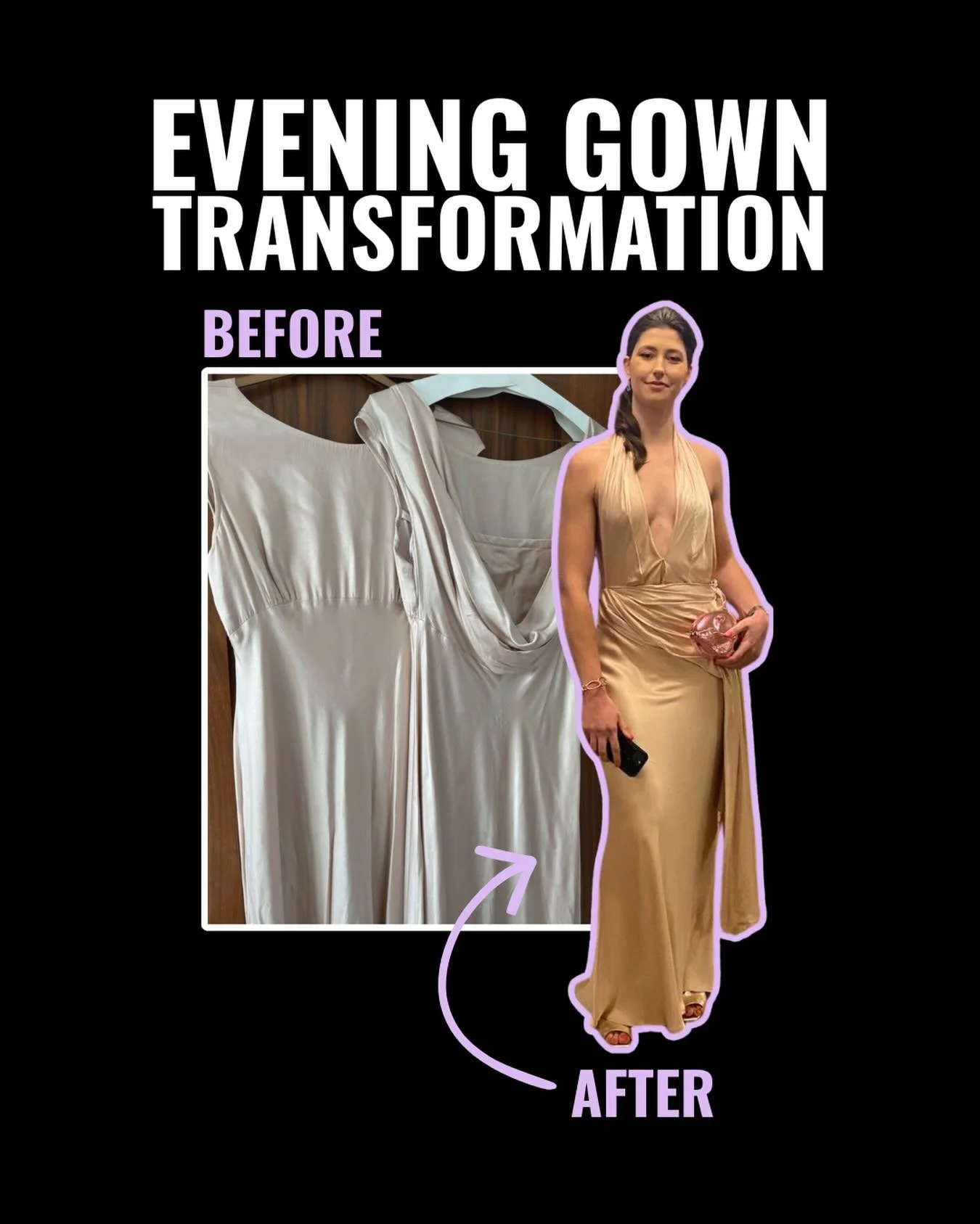 Loom designer Micah worked with stylist Roberta to create the most beautiful evening gown, showing us that the opportunities for redesign really are endless. 

Got an event coming up? Need the perfect outfit? Reach out to us to start designing 💫