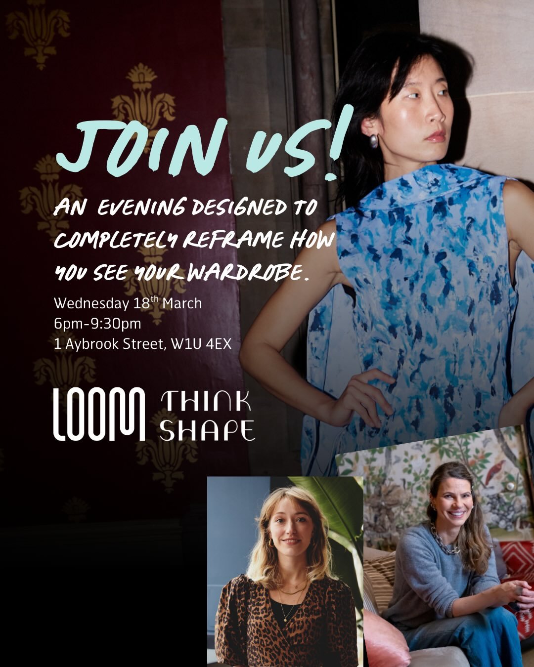 Most of us only wear 20% of our wardrobe. We&rsquo;re here to help you unlock the other 80%&hellip;

Join us on Wednesday 18th March for The Wardrobe Reset - an incredible evening hosted by @theloomapp and @thinkshape.

Hear from founders @daisymaria