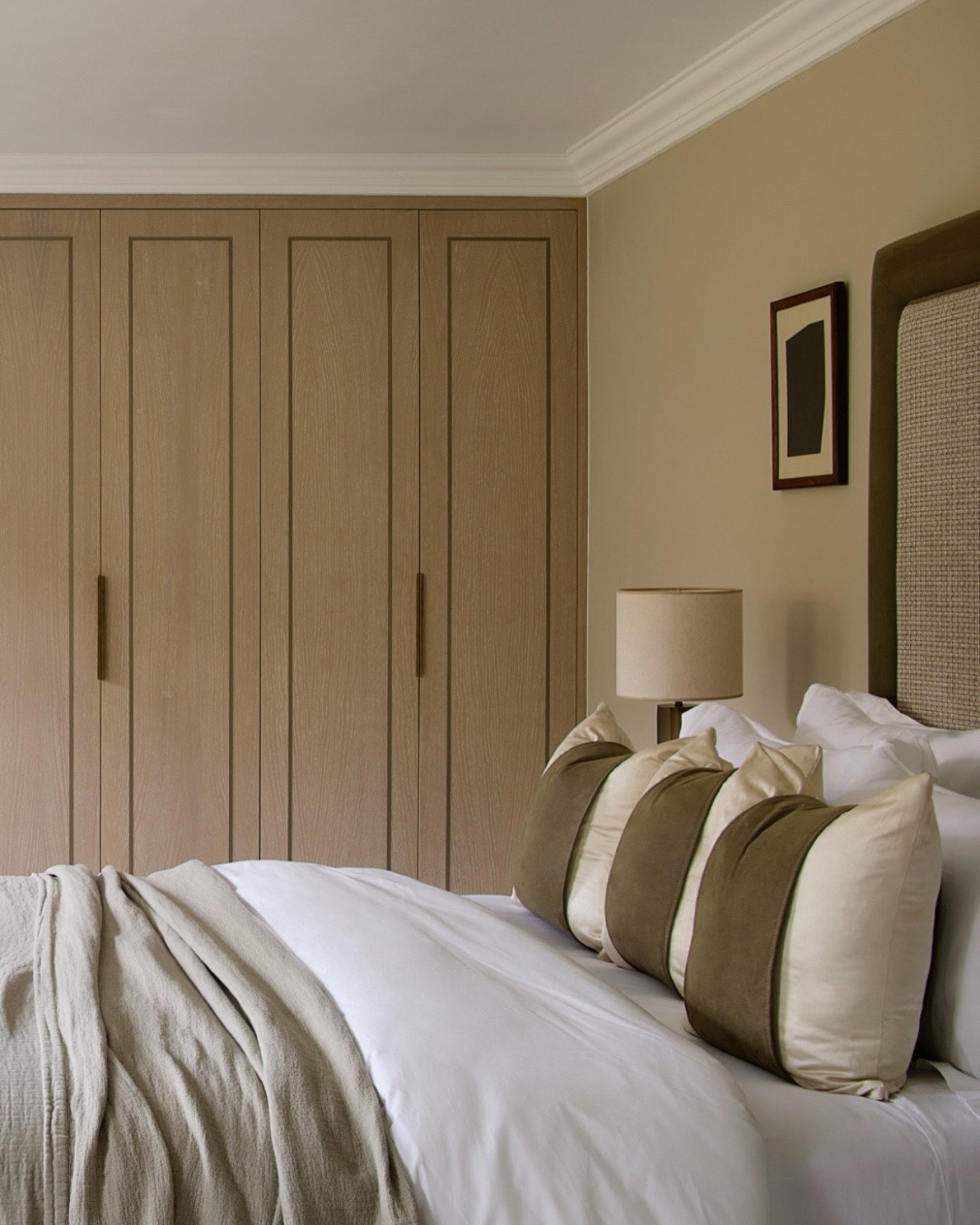 Creating a serene sanctuary is at the heart of every good bedroom design. In this neutral space, we carefully considered every detail to promote a sense of calm and comfort. 

What do you think? 

📸 @julian_abrams_photo 

#LuxuryInteriorDesign #Bedr