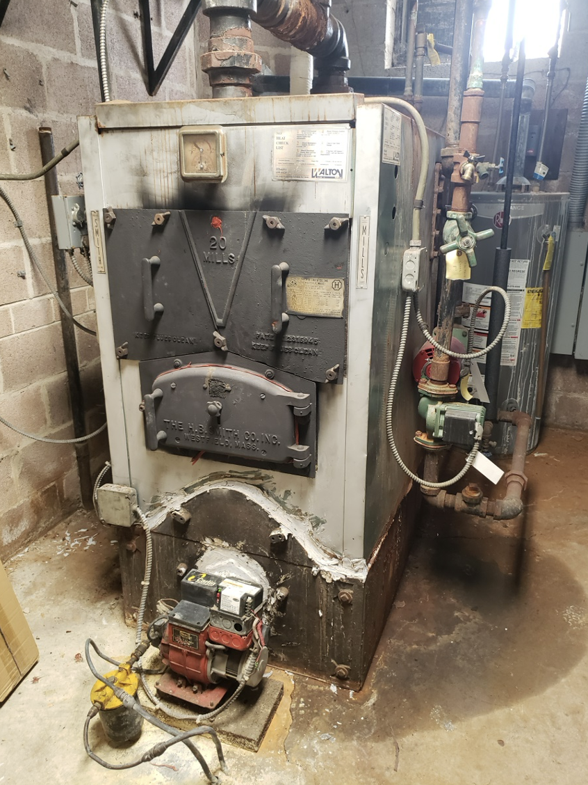 Old Christian Ed Hallway Boiler