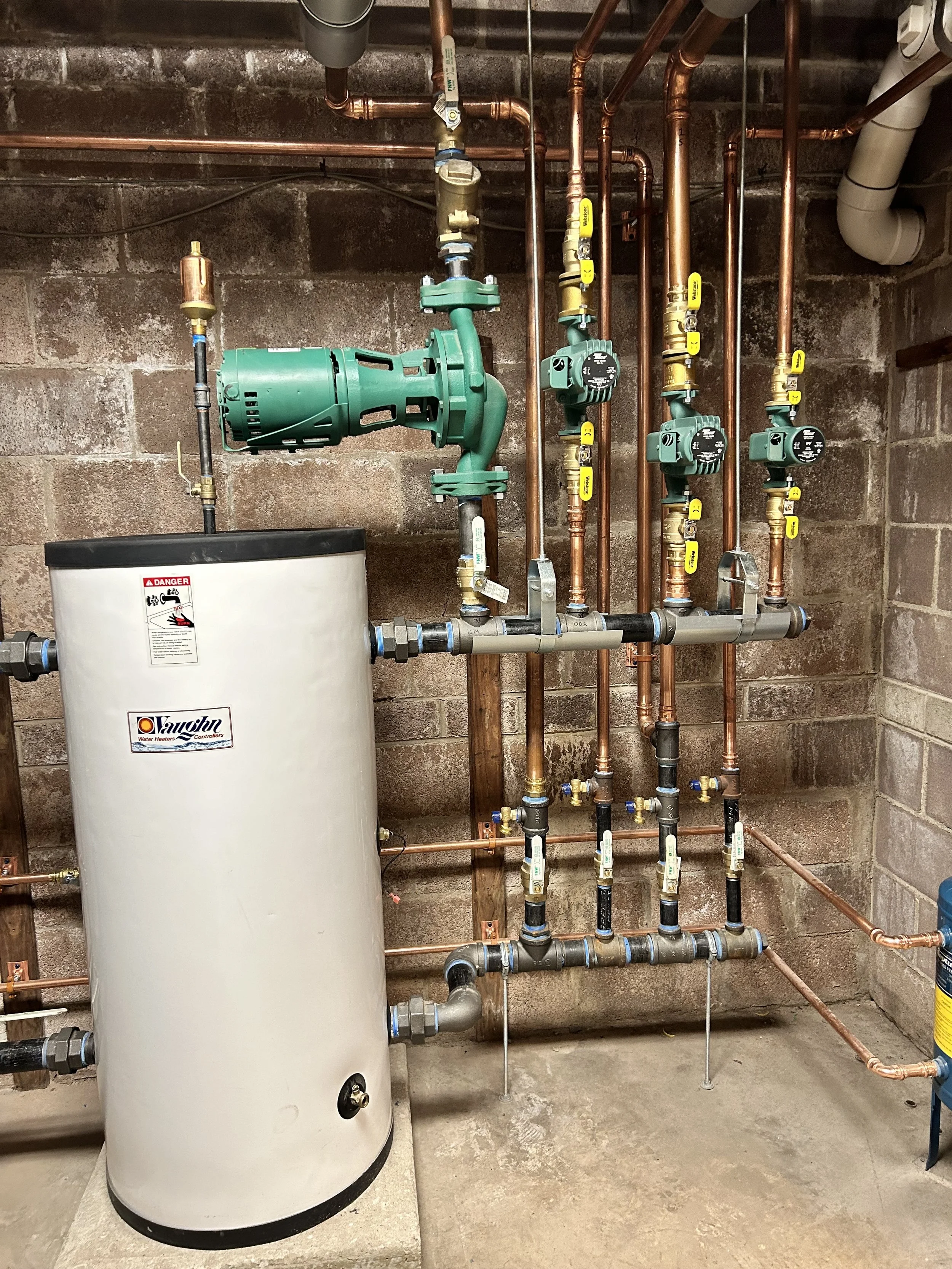 New pipes and circulators
