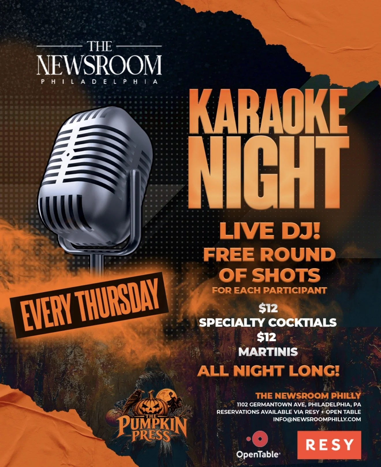 Pumpkin Press | Karaoke Thursdays