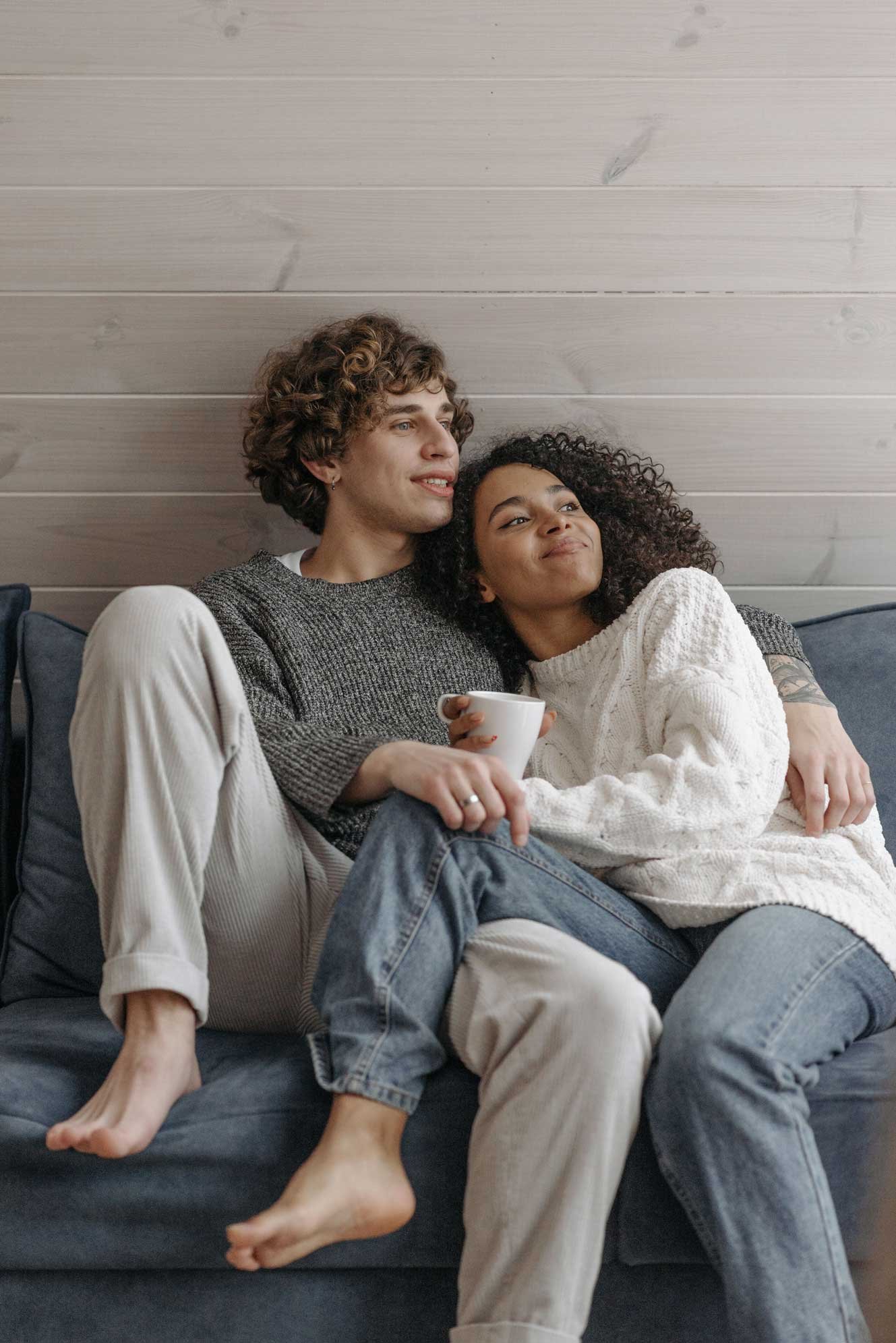 Couple Having Essential Conversations to Have with Your Partner Before Your Baby is Born