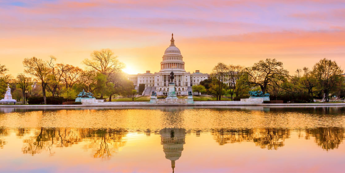 Washington DC Capital Building Sunset