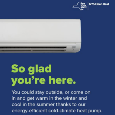 Taghkanic Town Hall Experience Clean Heat Signage