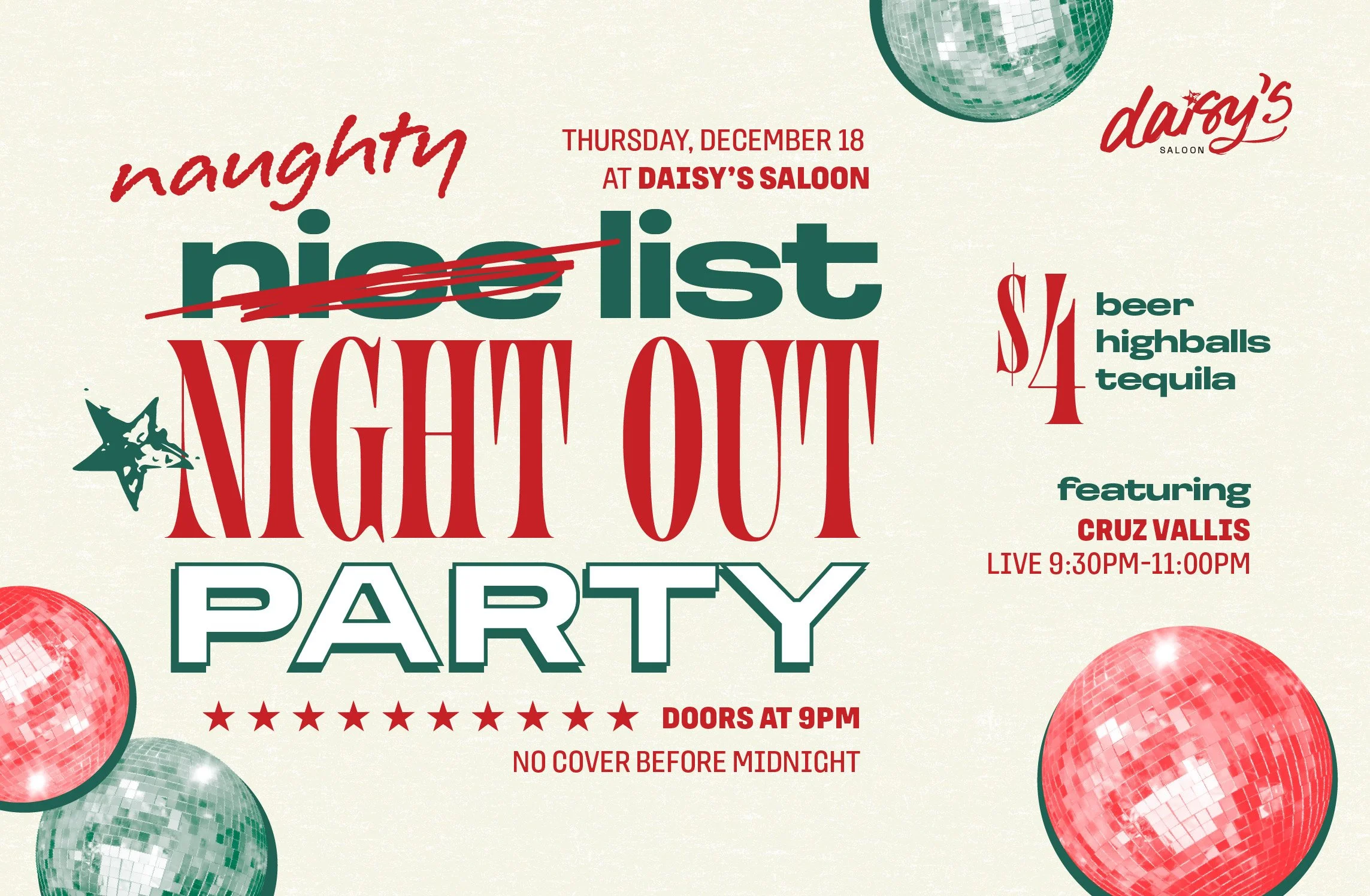 Naughty List Night Out Party