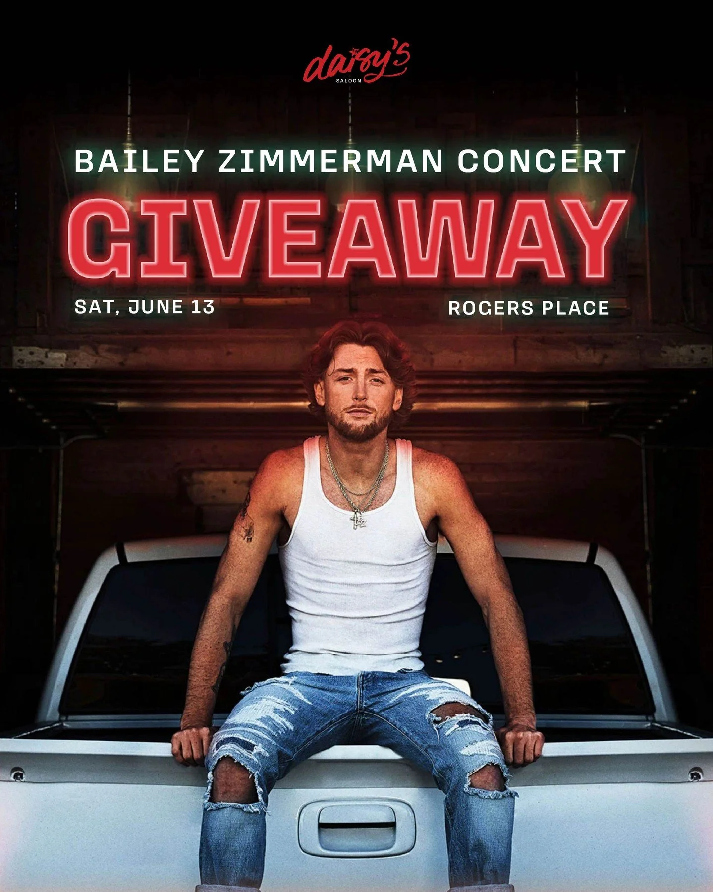 WANT TO SEE BAILEY ZIMMERMAN? 🎸🤠⁠
⁠
We&rsquo;re giving away the ultimate concert experience for the show on June 13th! If you want to scream-sing "Rock and a Hard Place" in person, this is your shot.⁠
⁠
The Prize Pack Includes:⁠
2 Tickets