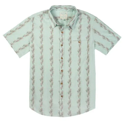 City Slicker Short Sleeve - Ocotillo Stripe - Faded Teal