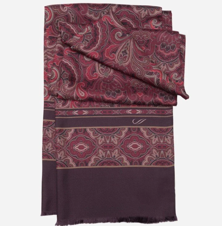 Ferrara - Silk Scarf - Bordeaux