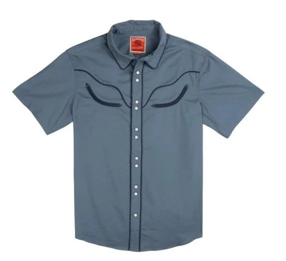 Prescott Western Shirt - Faded Navy