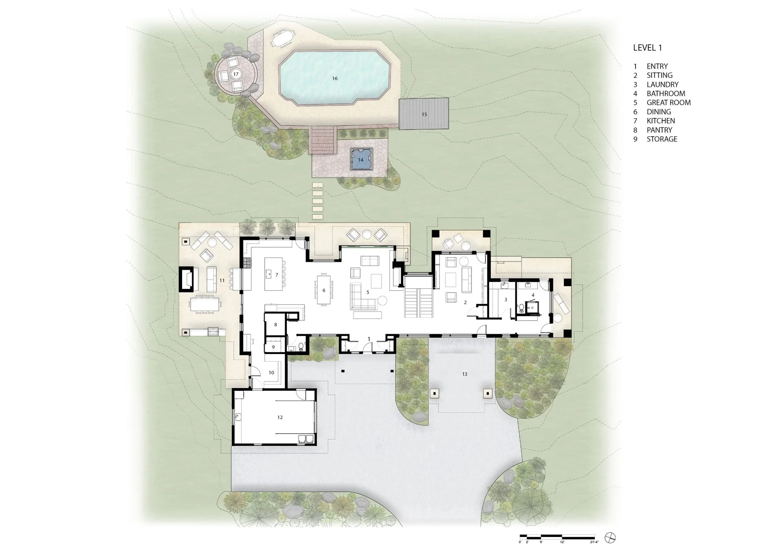 View House Site Plan Designed by Sopher Sparn 