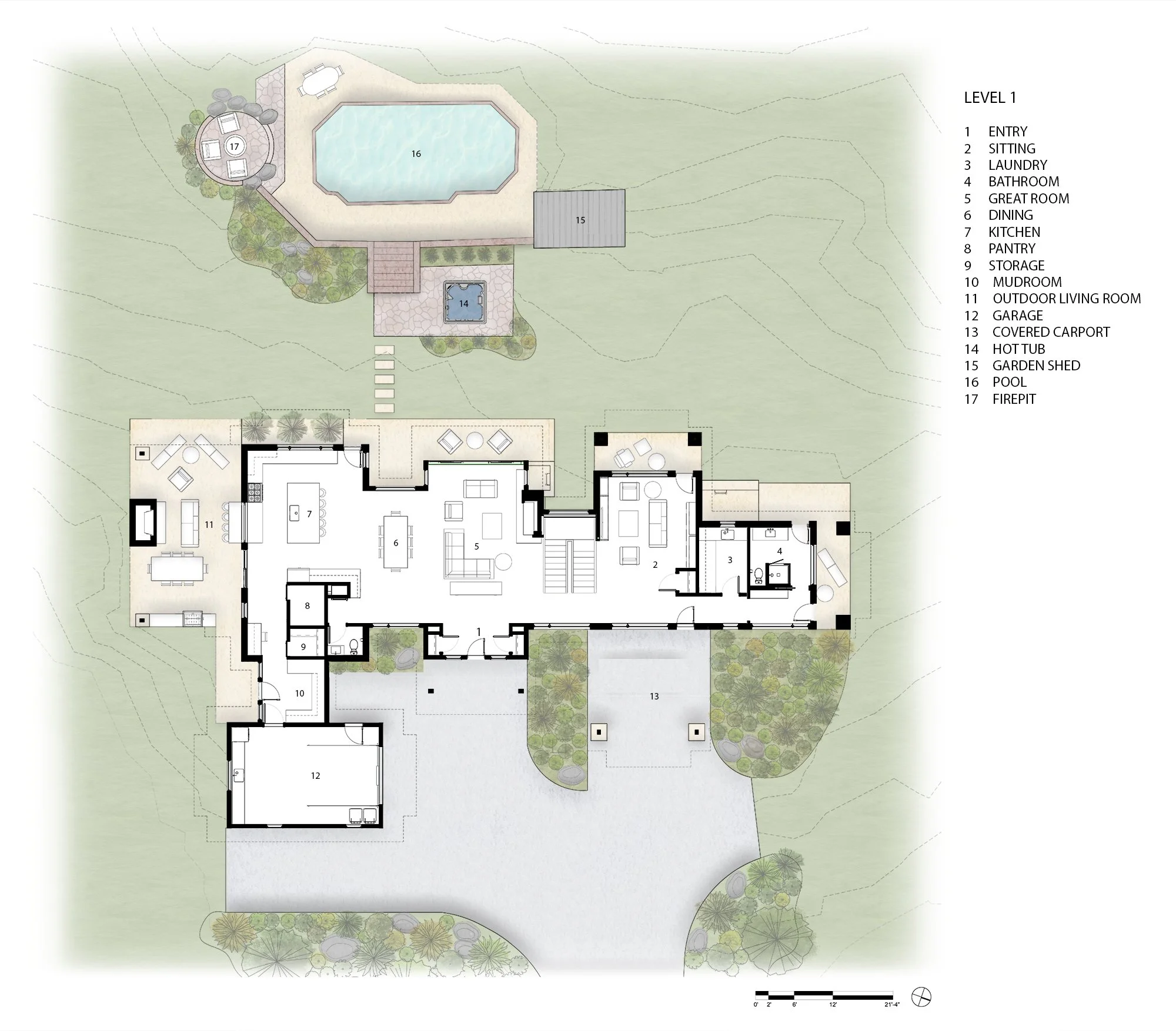 View House Site Plan Designed by Sopher Sparn 