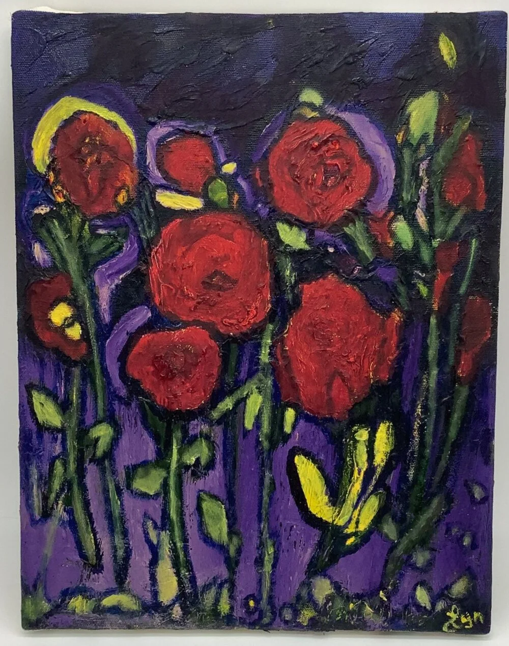 Dancing Reds
14" x 11"
Oil on canvas
$250