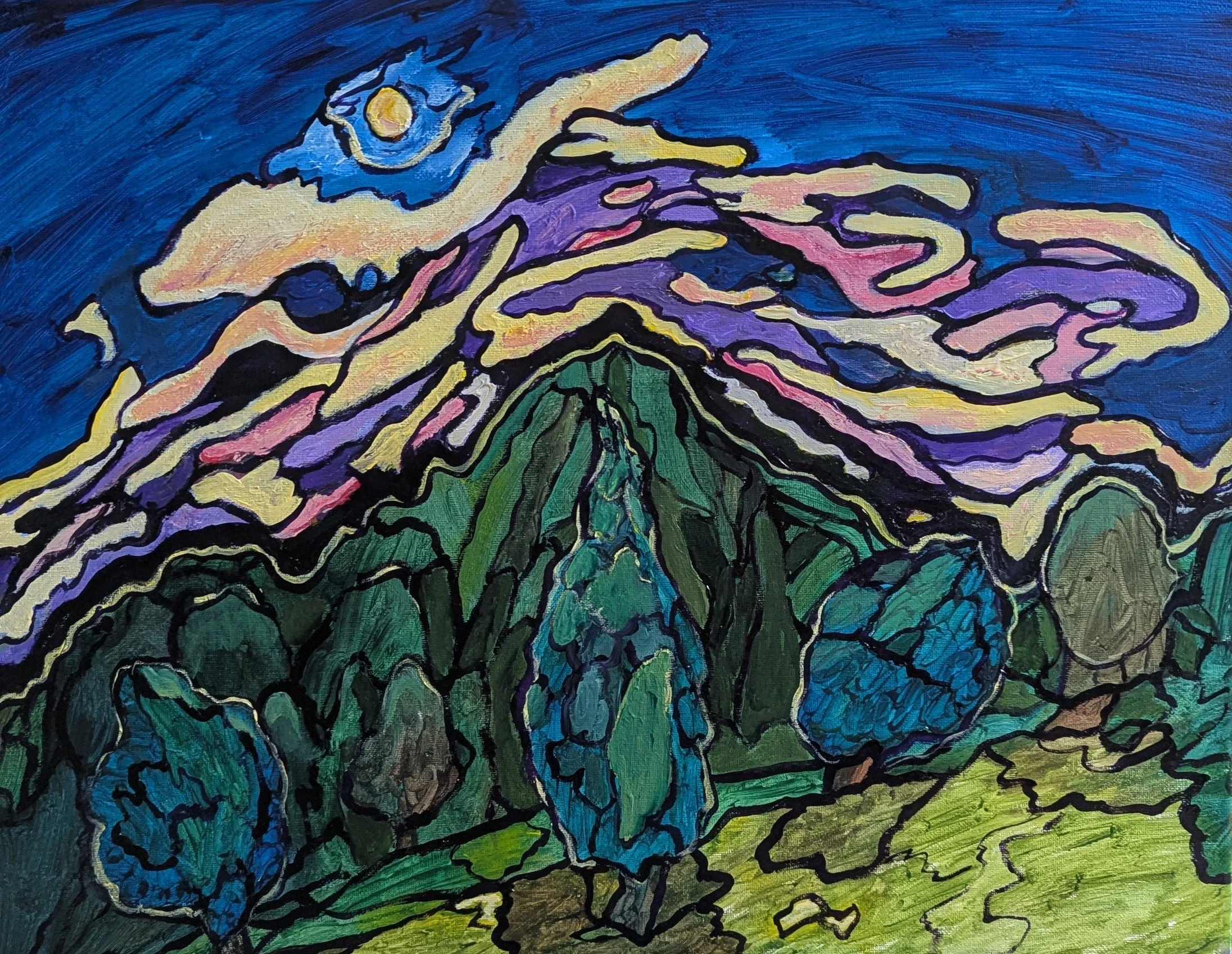 Northern Lights 
18" x 24" 
oil on canvas 
$375