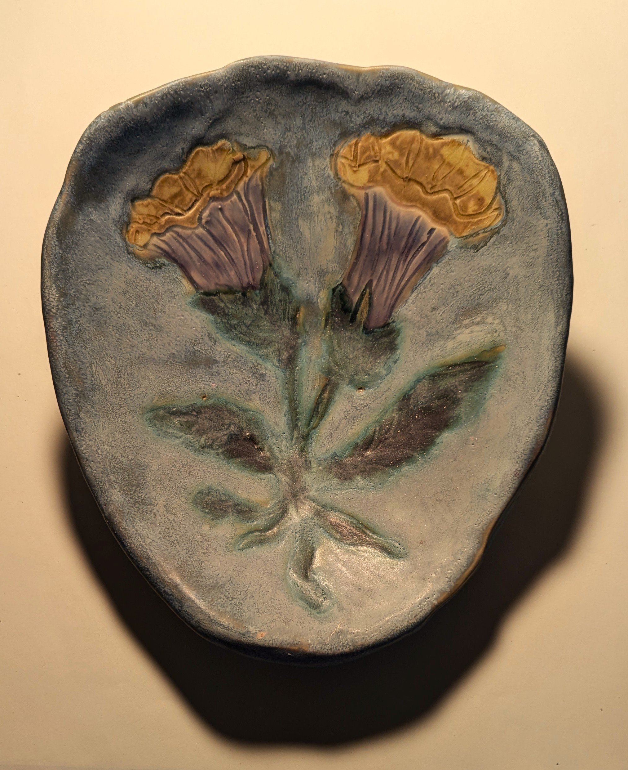 Thistles Plate
clay, glaze
9" x 7"
$50