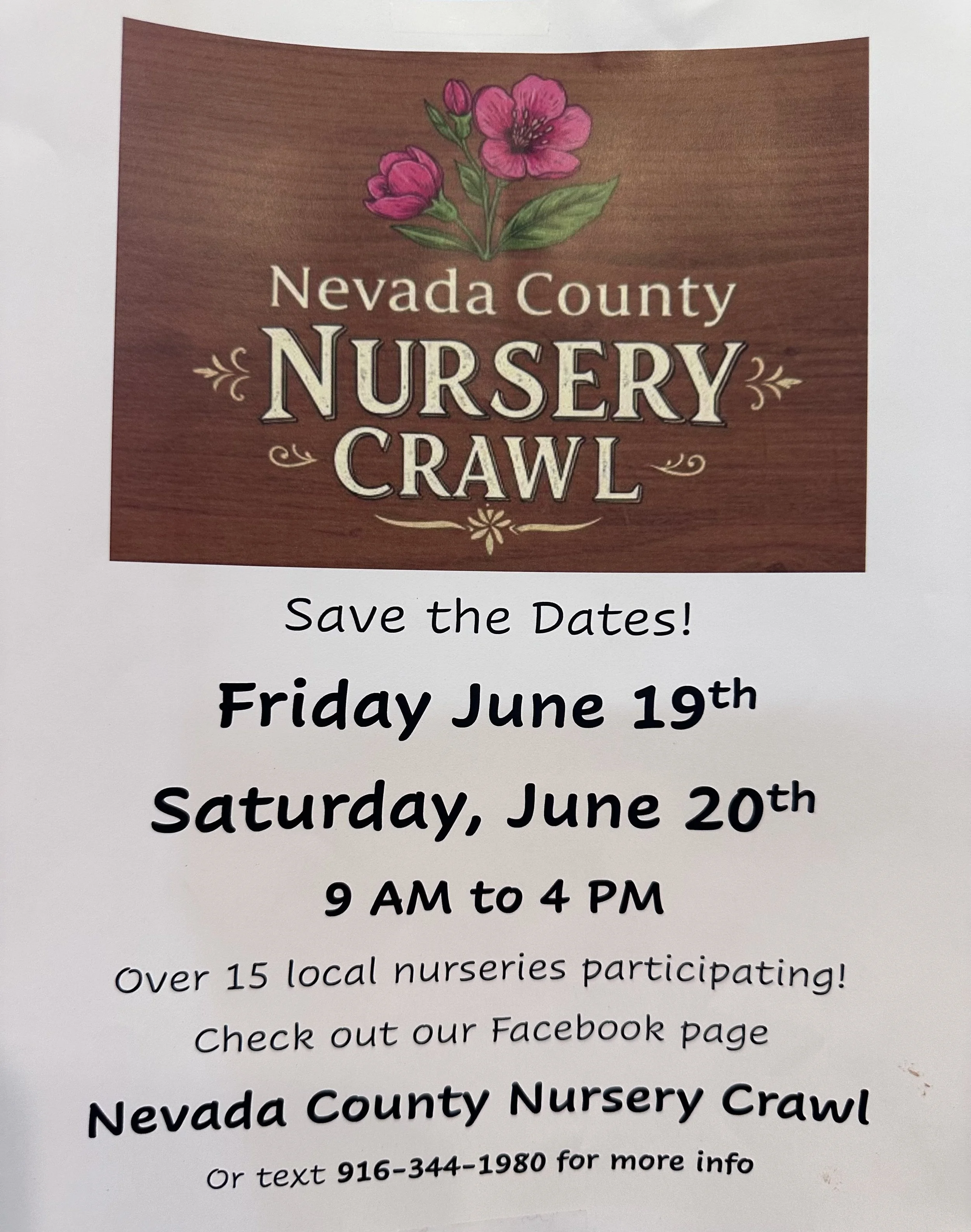 Nevada County Nursery Crawl