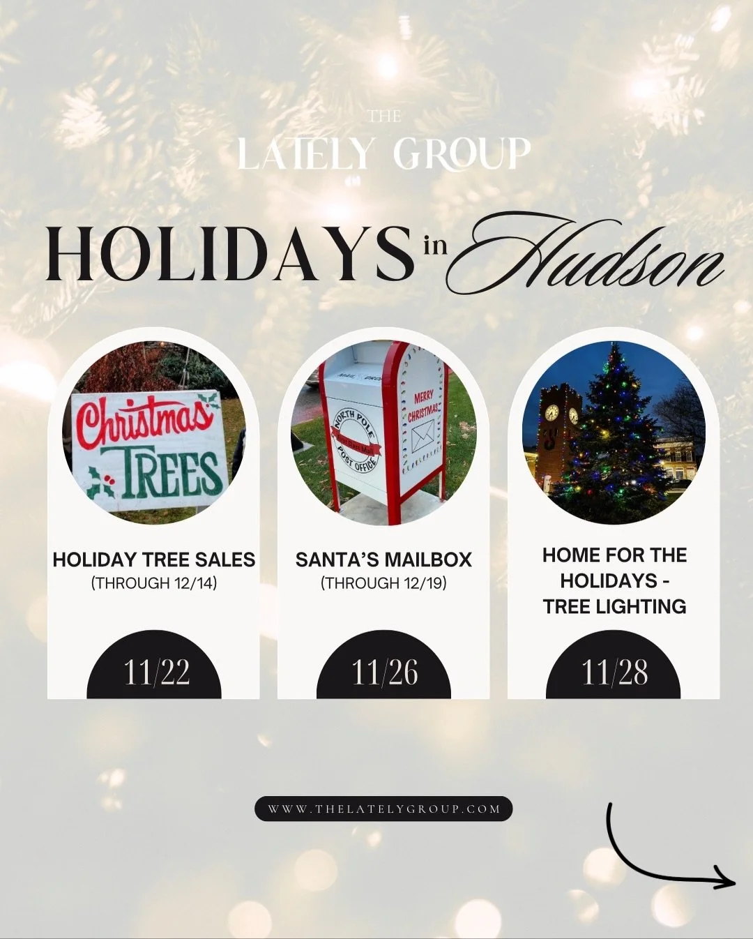 Events Lately! Hudson during the holidays truly is a hallmark movie. There is no shortage of events to get everyone in the holiday spirit. Scroll through to check out what&rsquo;s happening around town. What events are you looking forward to most thi