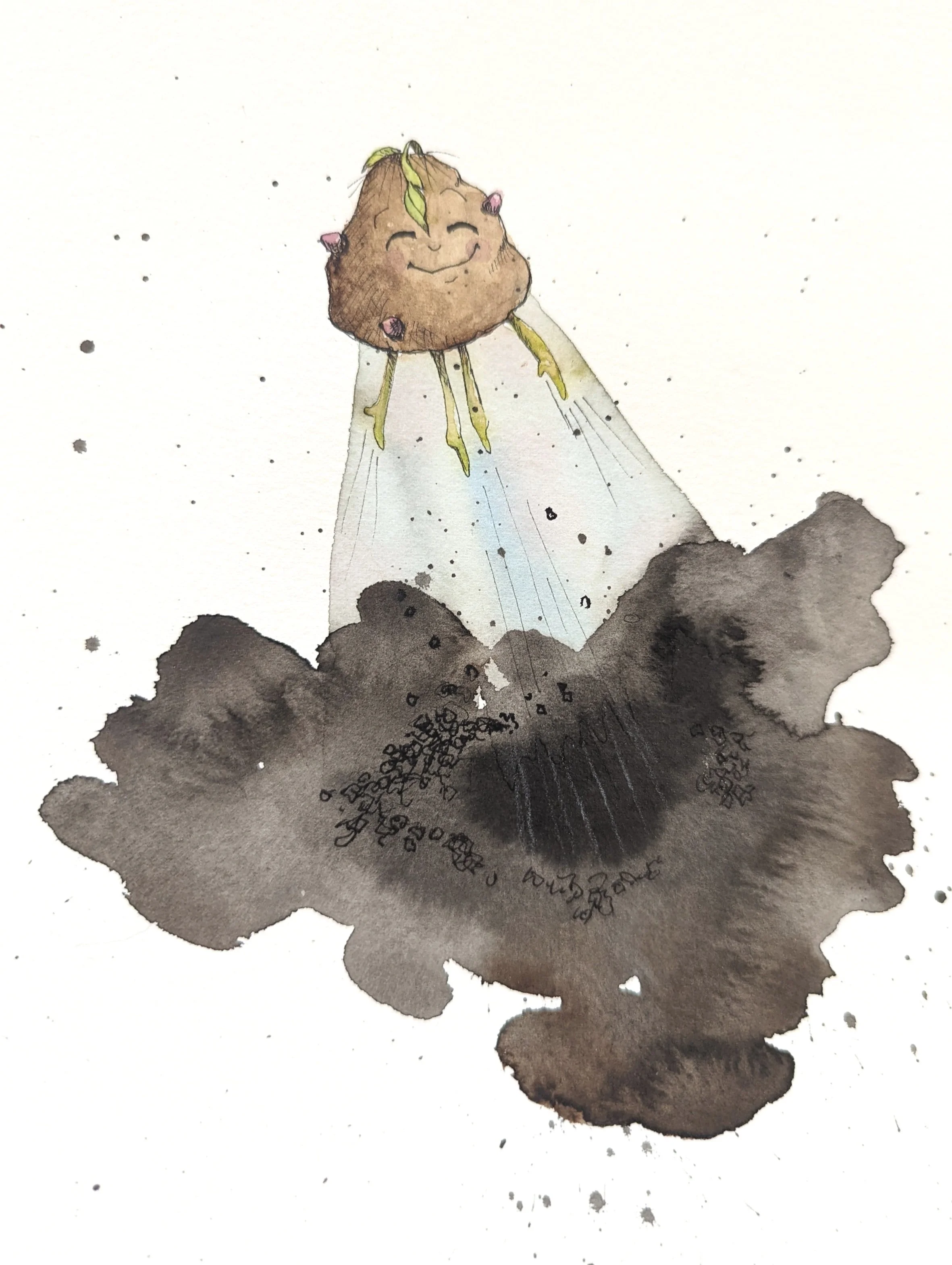 Character and media study for The Amazing Potatoes