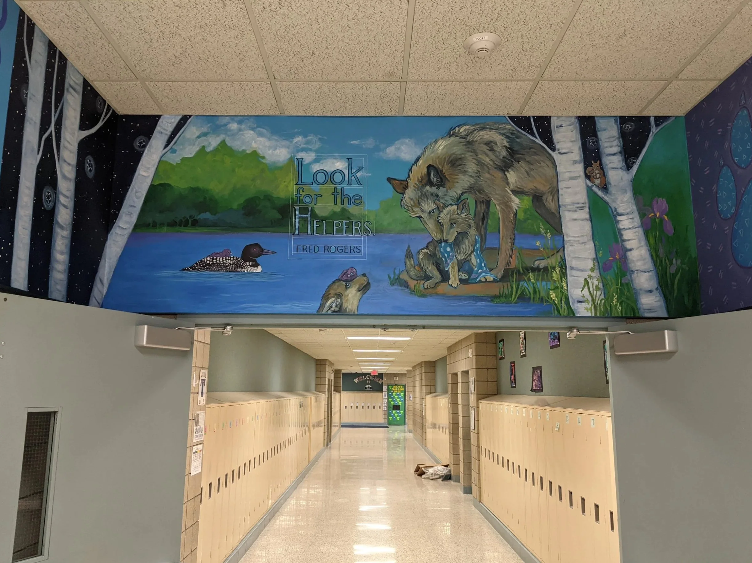 Hallway mural -Talahi Community School,2021