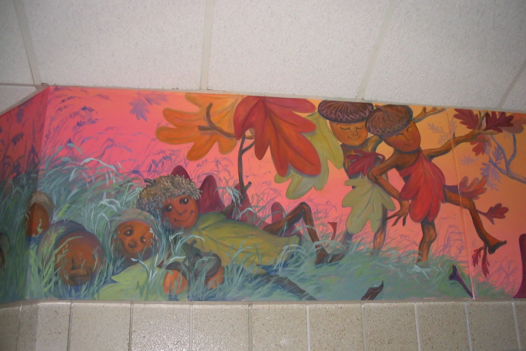 Section of Oak Hill Mural-Oak Hill Community School, 2007