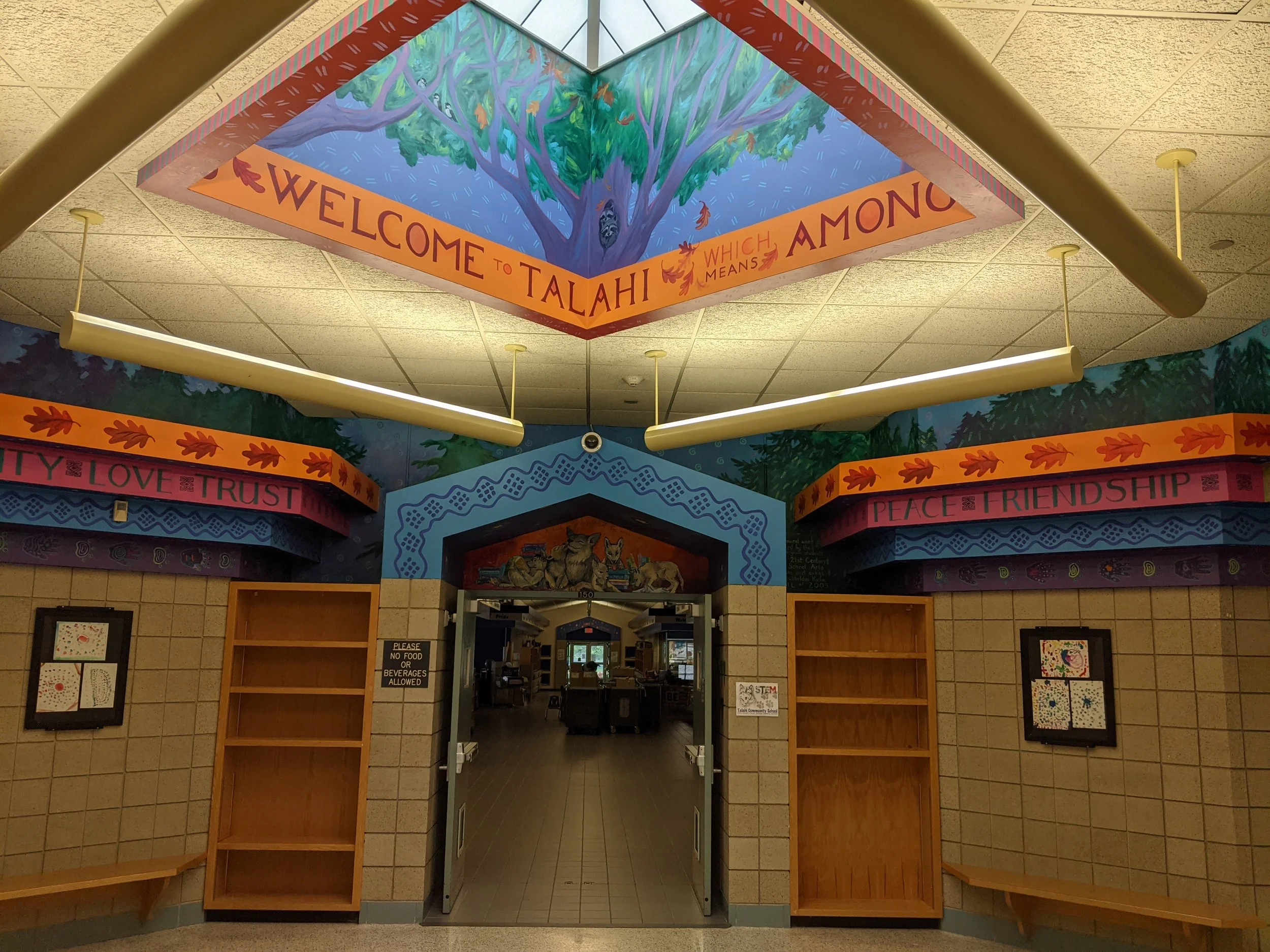Skylight Mural- Talahi Community School, 2012