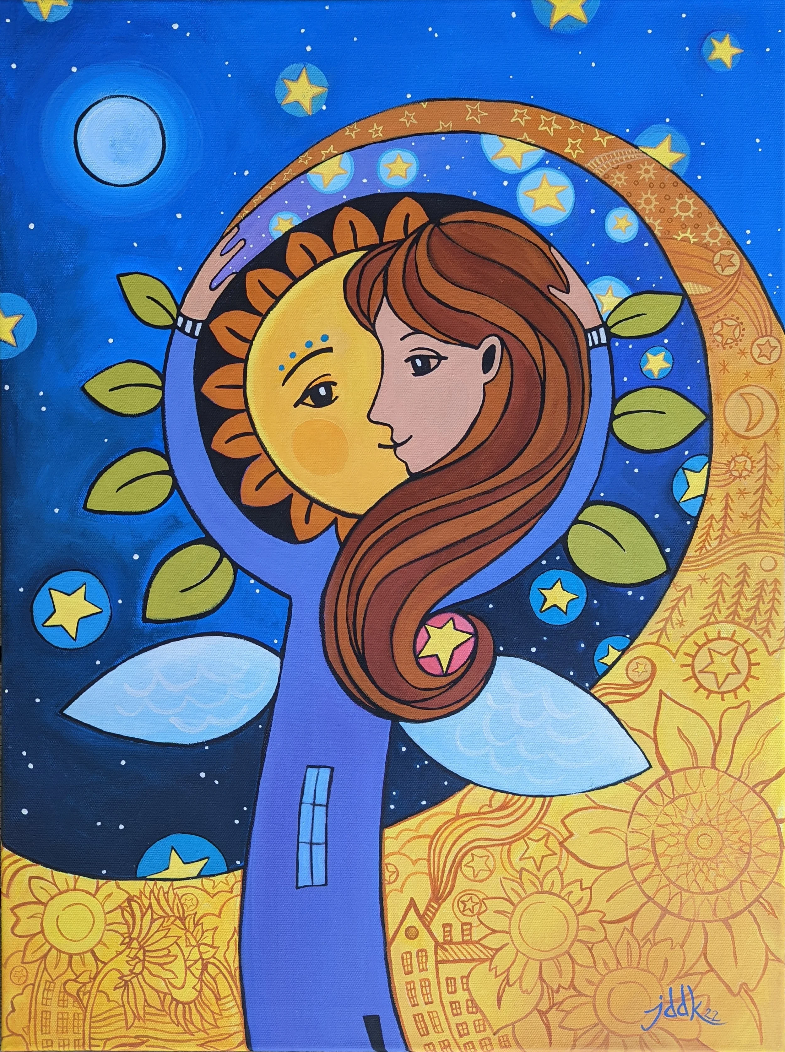 Bring the Light, 2023-30 x 40, acrylic on canvas. Private Collection 