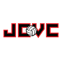 The word 'LOVE' in bold red and white letters with a volleyball replacing the 'O'.