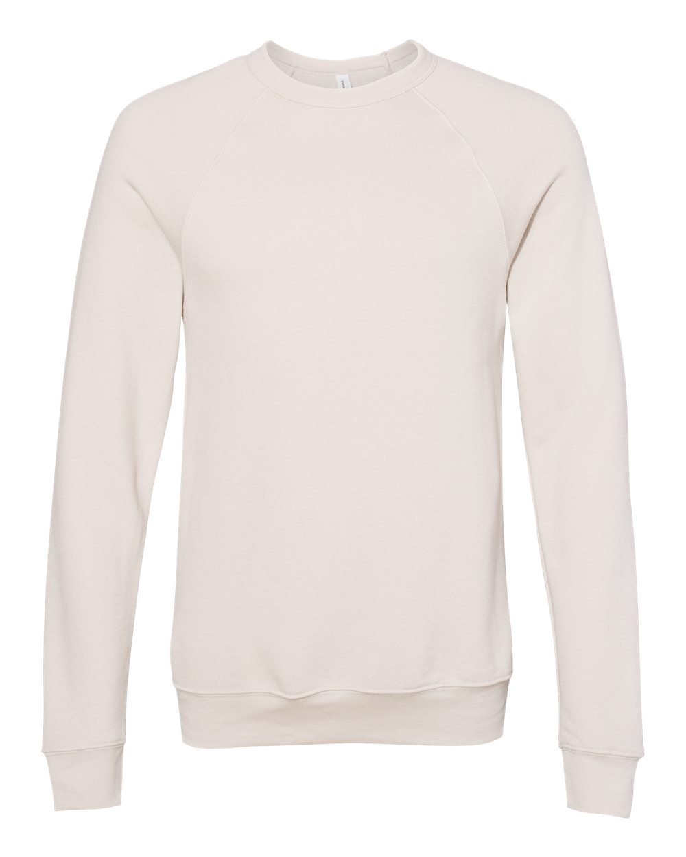 Bella + Canvas Sponge Fleece Raglan Crewneck Sweatshirt 3901 in heather dust
